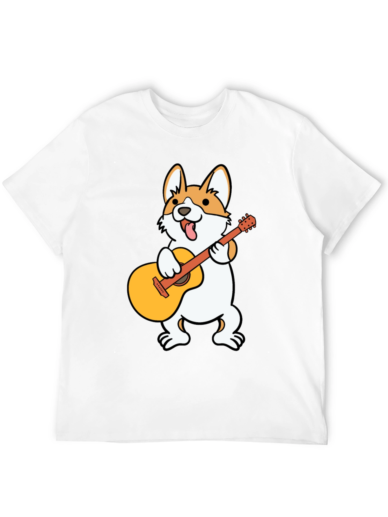 Corgi Guitar Player Graphic Tee