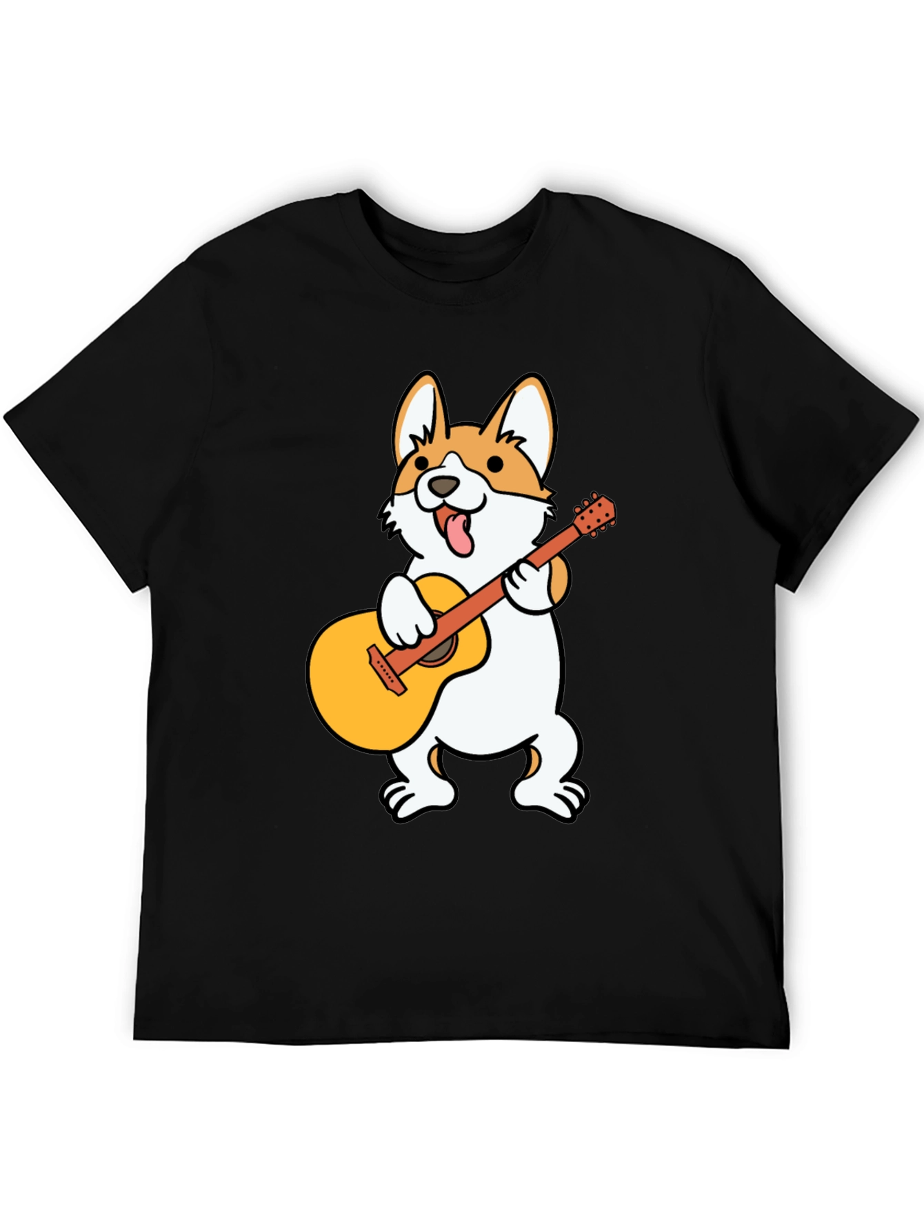 Corgi Guitar Player Graphic Tee