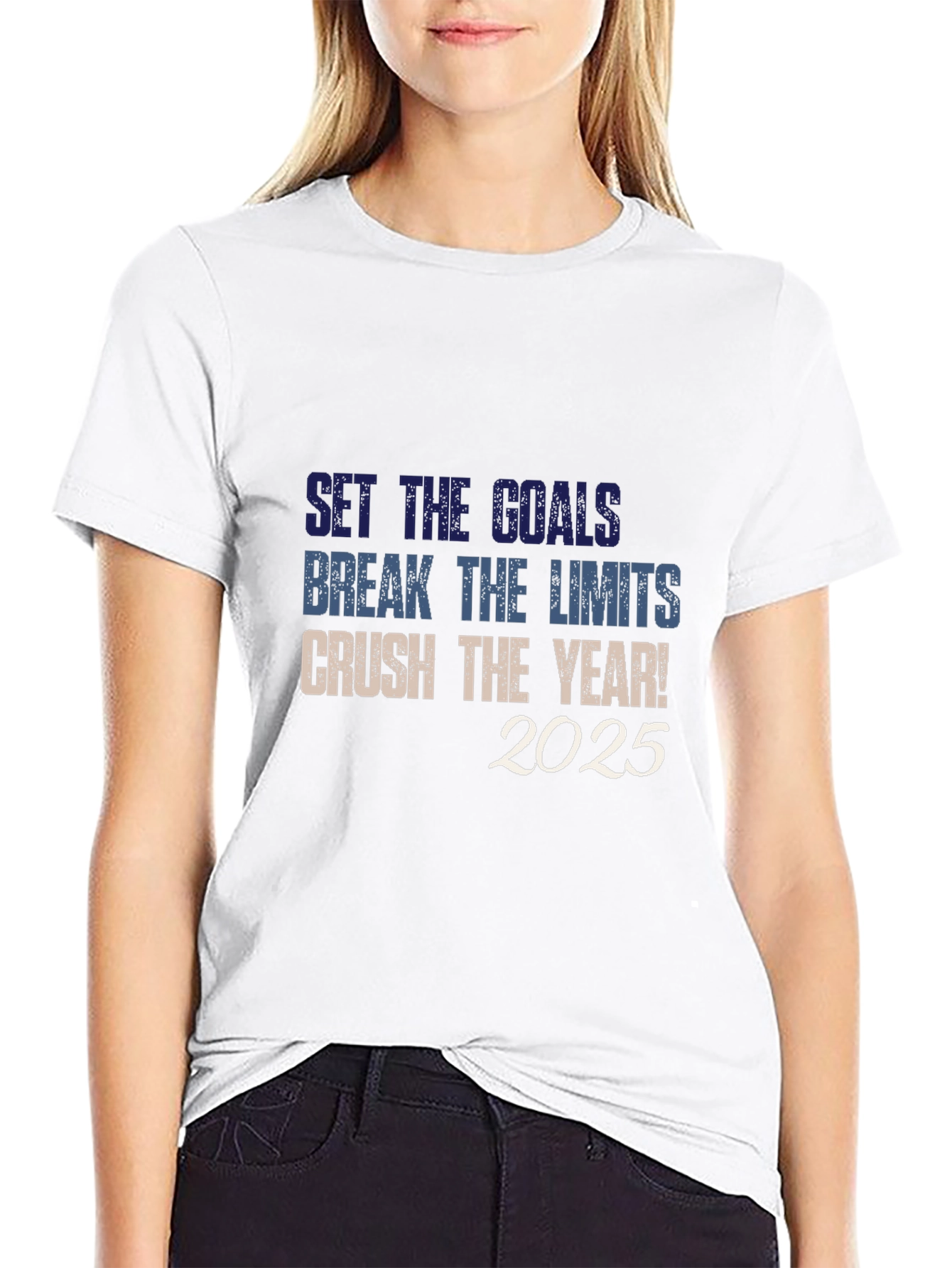 Set Goals Break Limits Crush The Year! 2025 T-Shirt