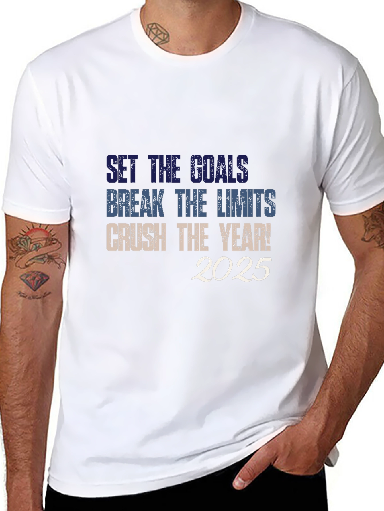 Set Goals Break Limits Crush The Year! 2025 T-Shirt