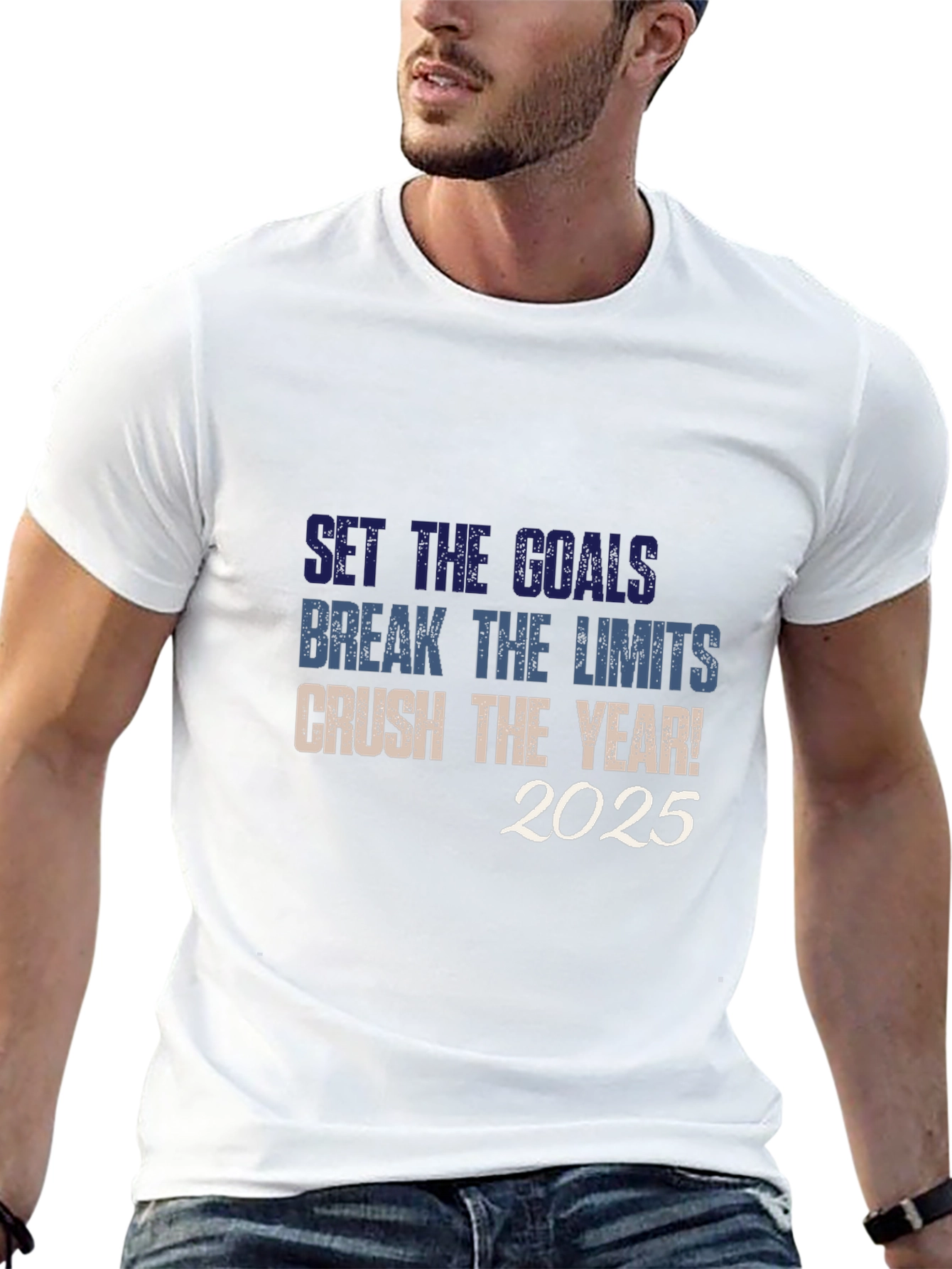 Set Goals Break Limits Crush The Year! 2025 T-Shirt