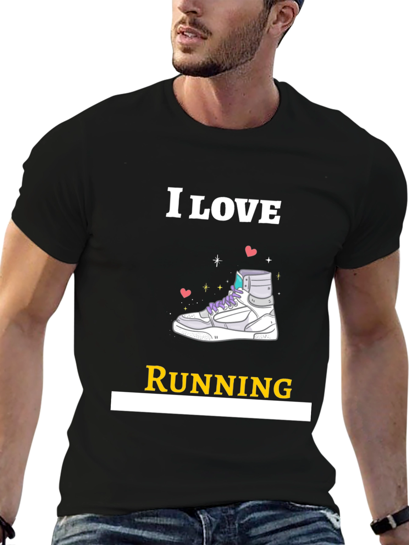 I Love Running Graphic T-Shirt