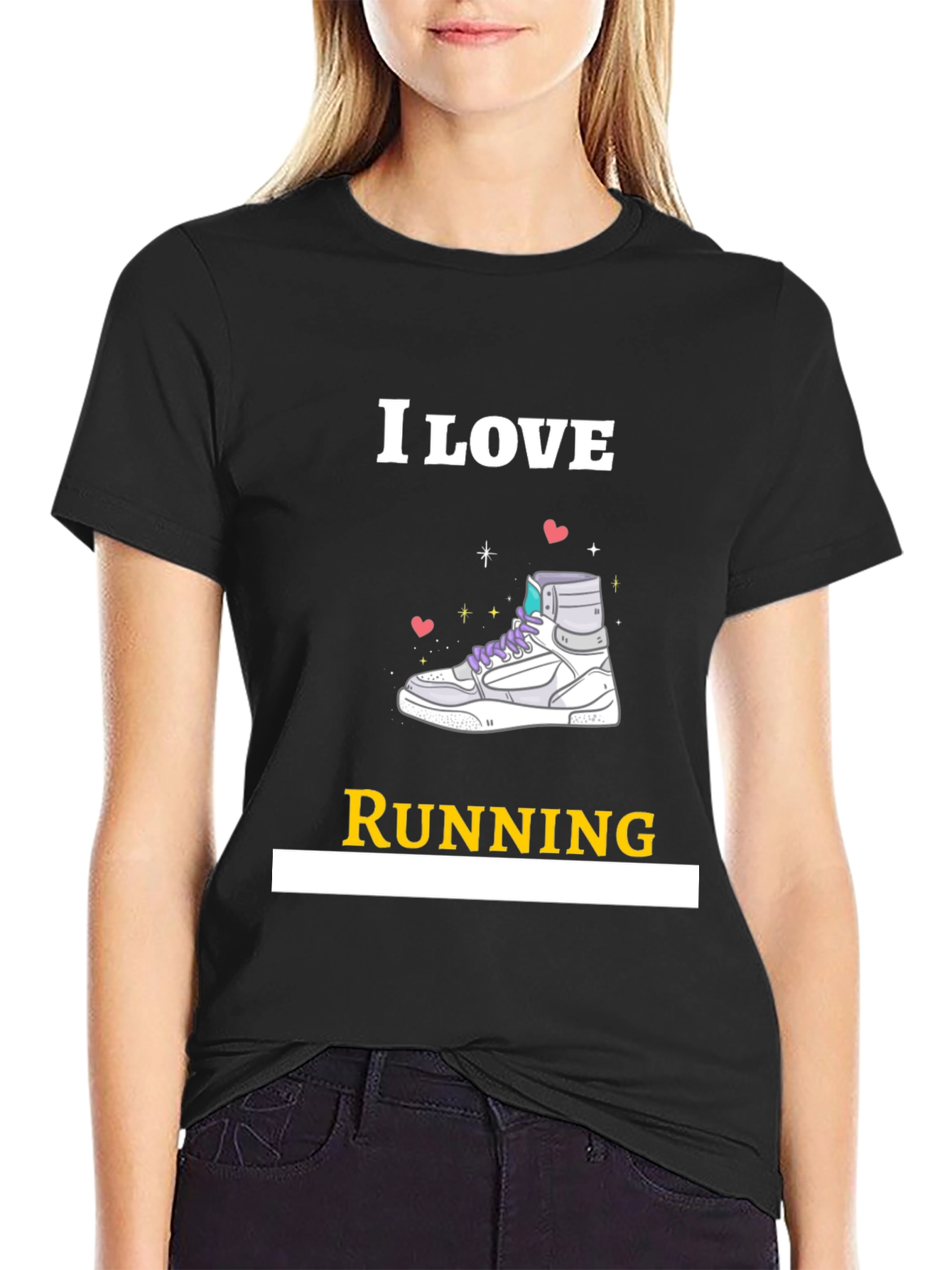 I Love Running Graphic T-Shirt