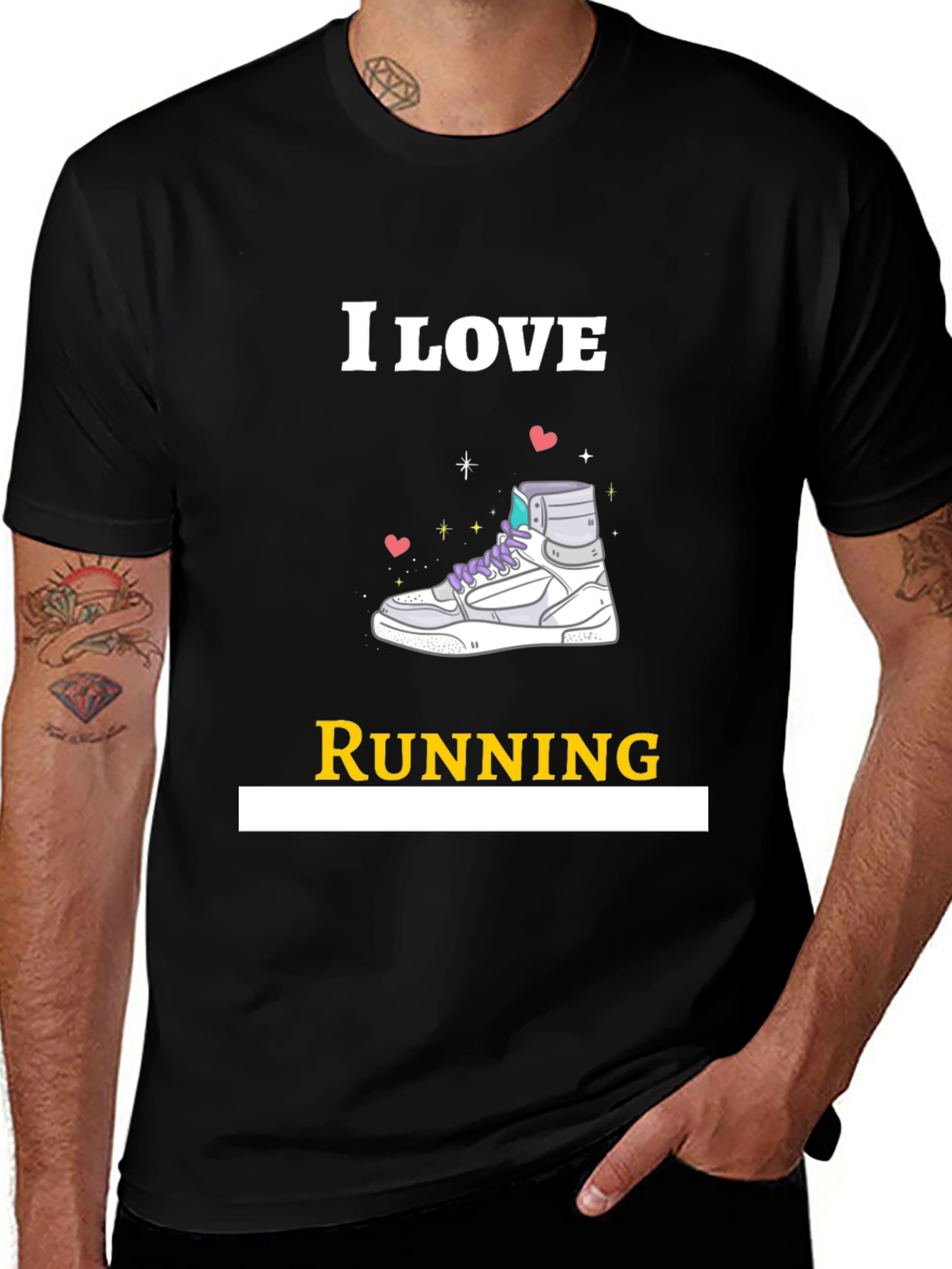 I Love Running Graphic T-Shirt