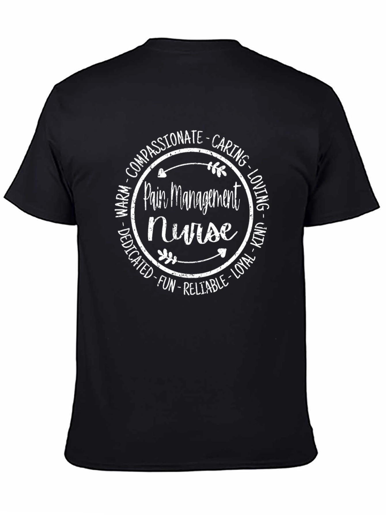Pain Management Nurse T-Shirt - Compassionate Caring Design