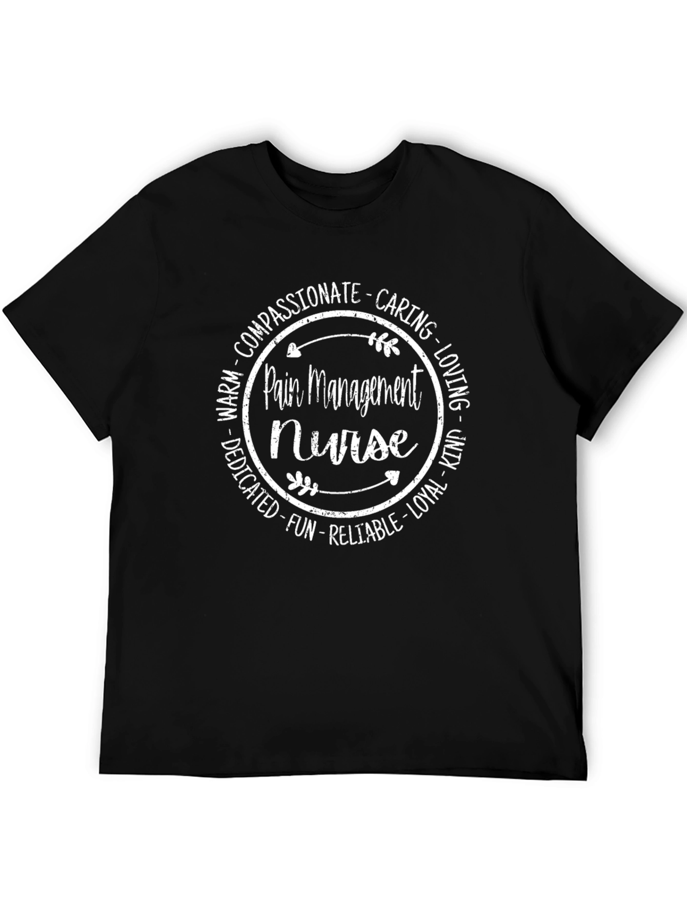 Pain Management Nurse T-Shirt - Compassionate Caring Design