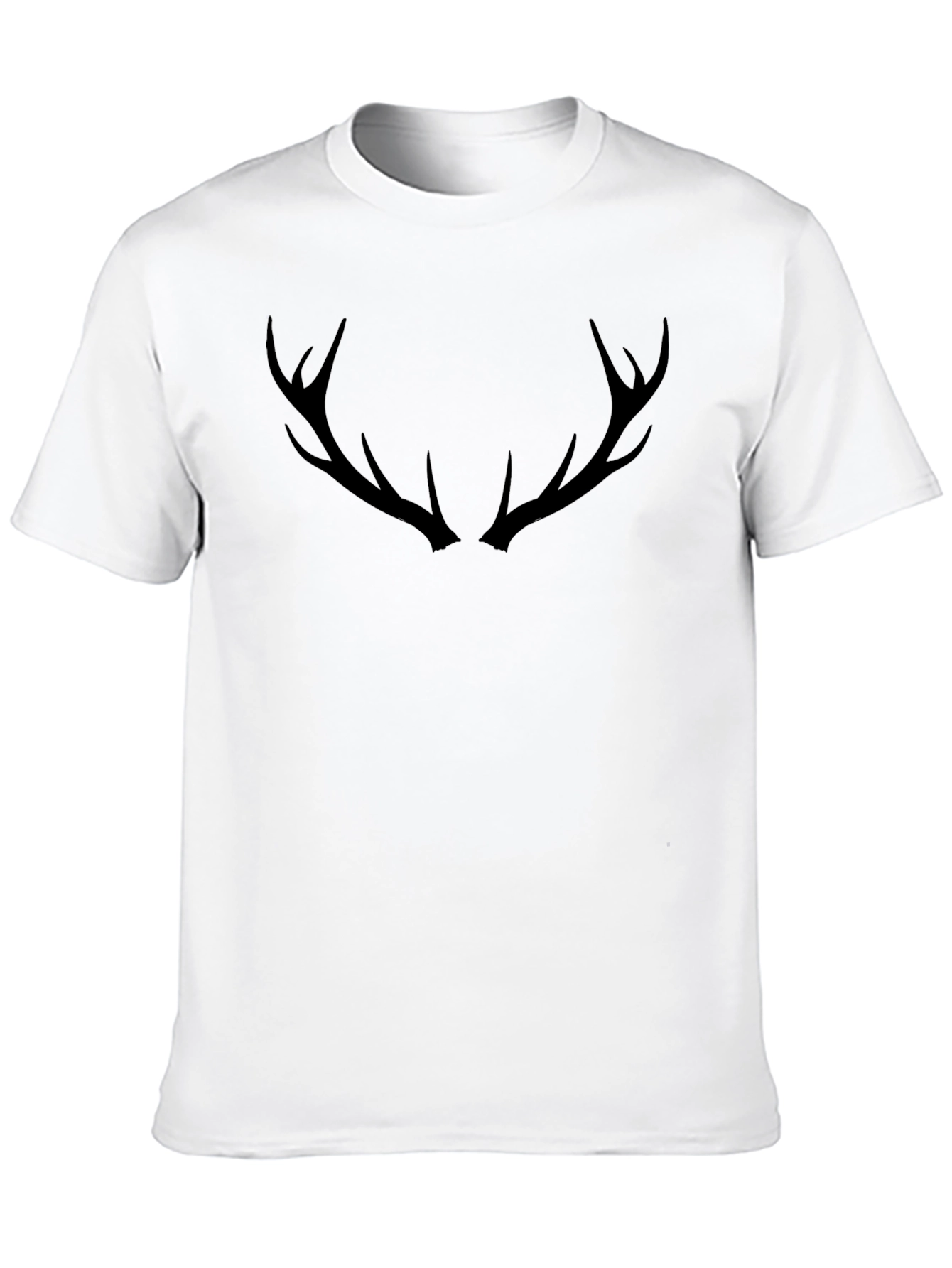 Antler Graphic Tee - Black Cotton Blend