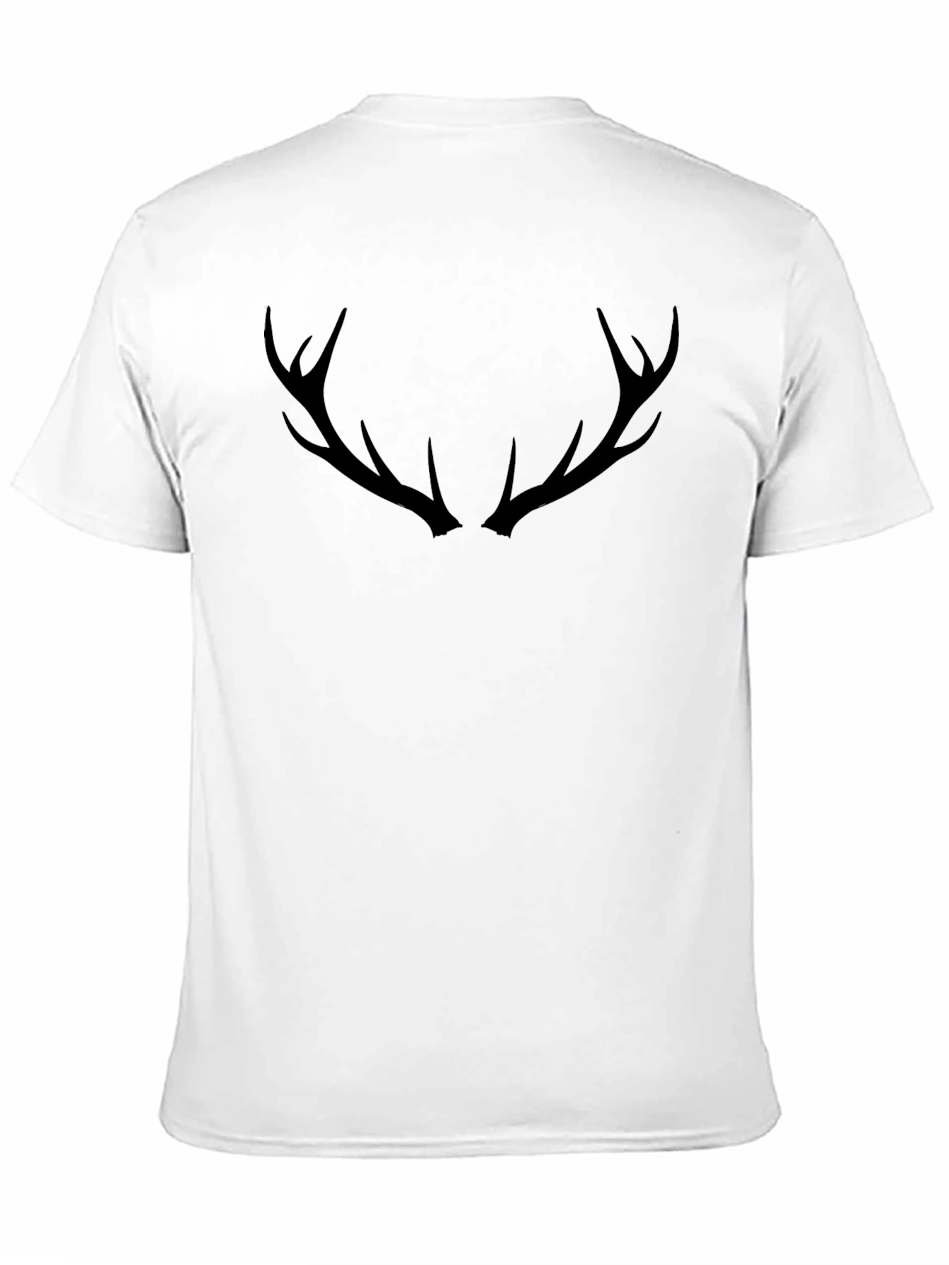 Antler Graphic Tee - Black Cotton Blend