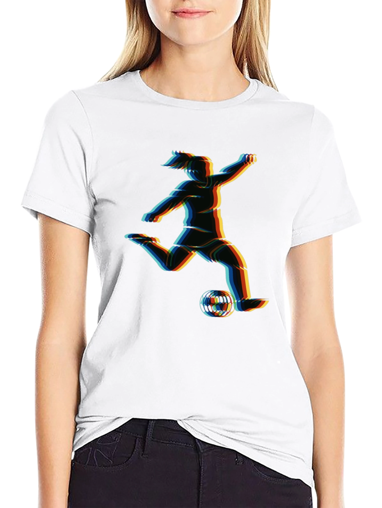 Soccer Player Graphic T-Shirt