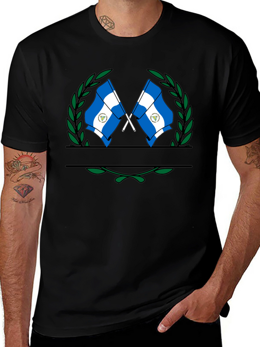 Nicaragua Flag T-Shirt - Black Graphic Tee