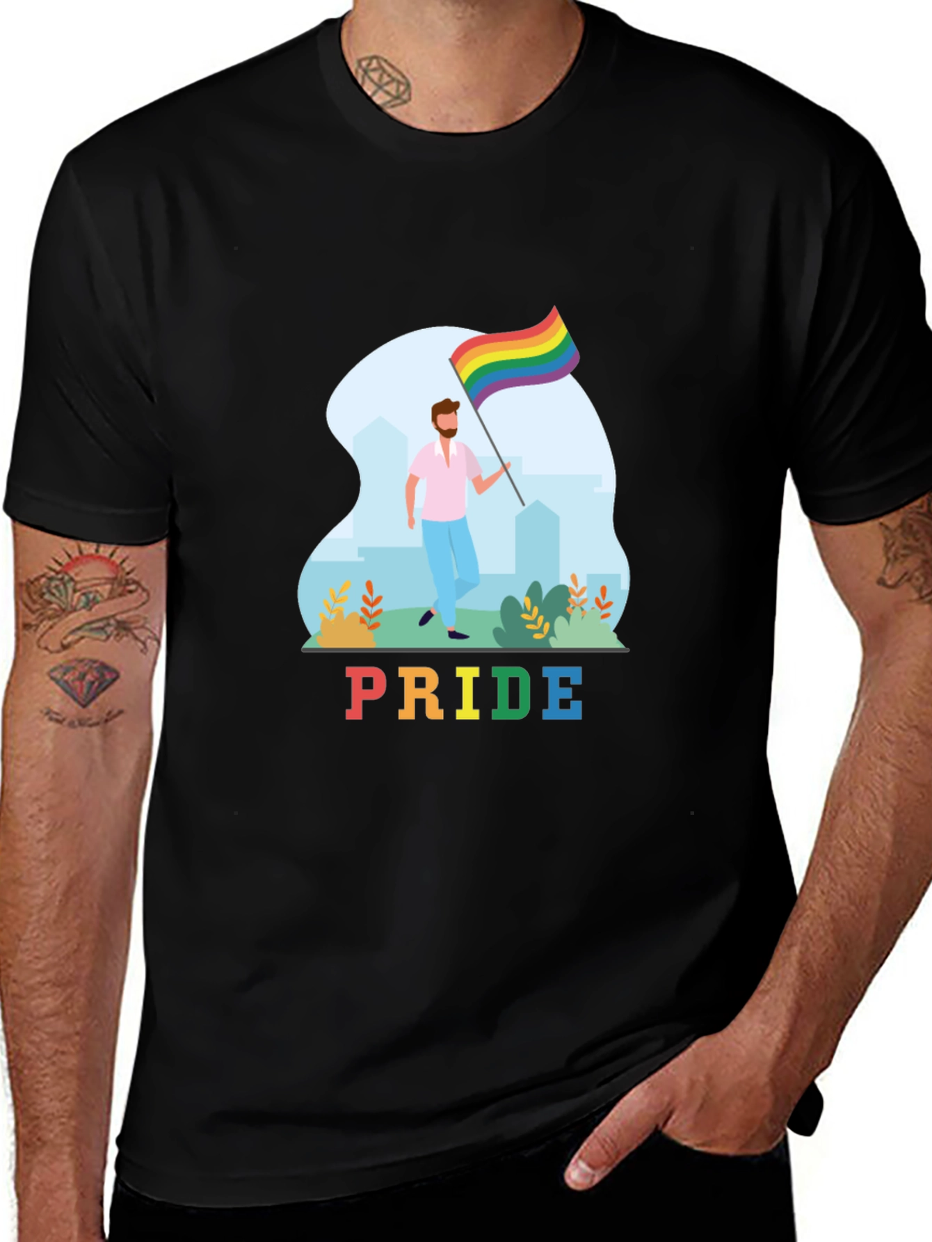 Pride Rainbow Graphic T-Shirt