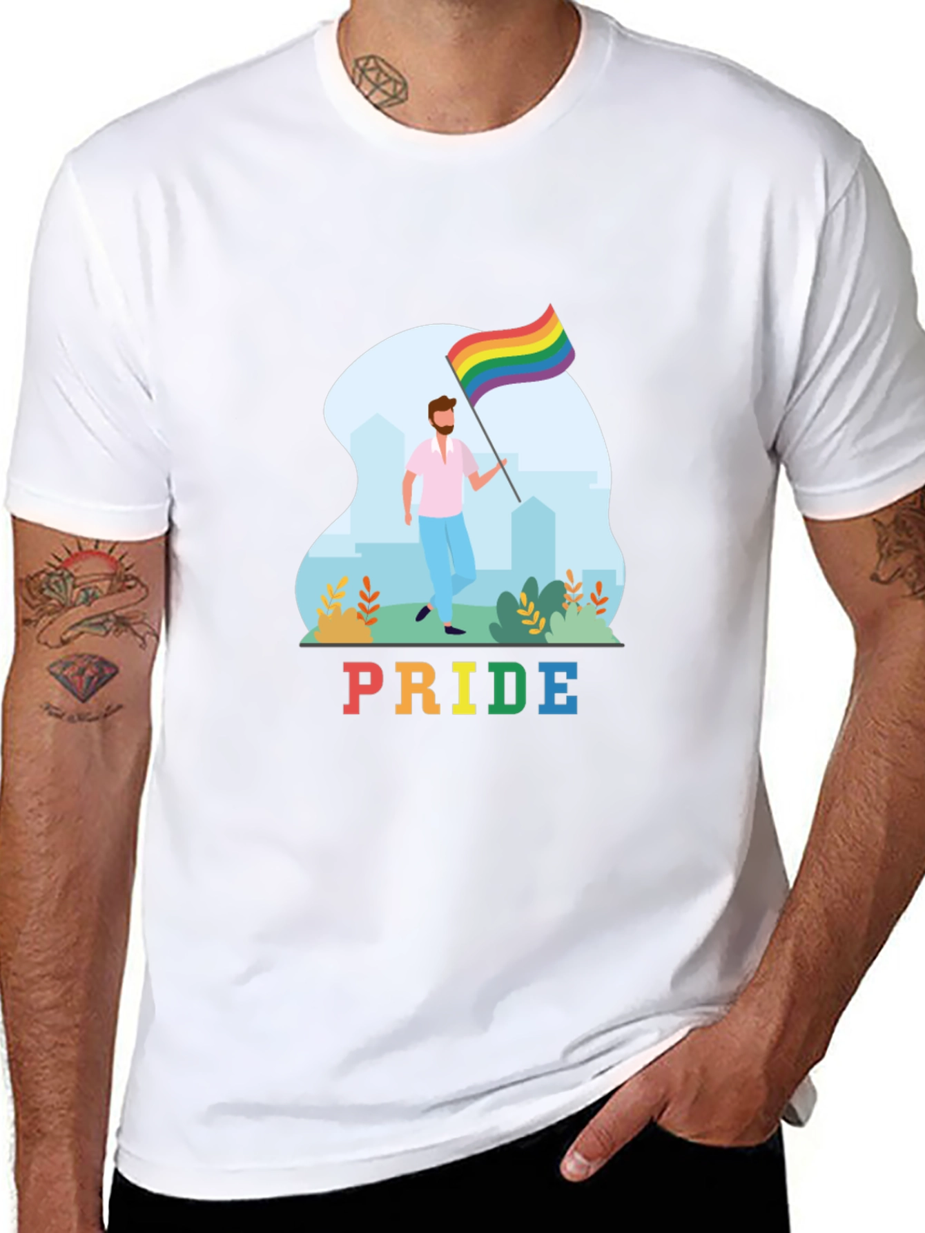 Pride Rainbow Graphic T-Shirt