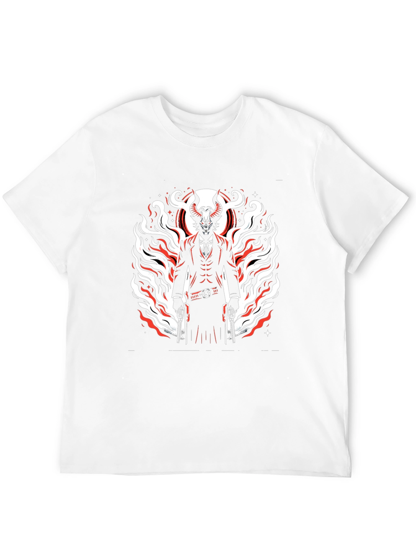 Devil Gunslinger Graphic Tee - Mens Black T-Shirt