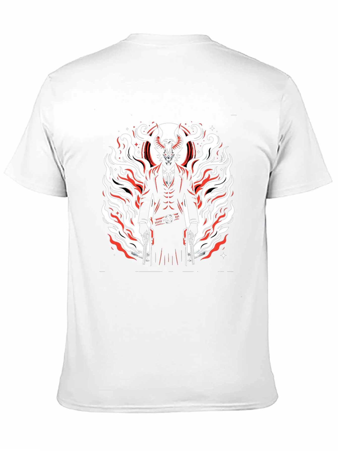 Devil Gunslinger Graphic Tee - Mens Black T-Shirt