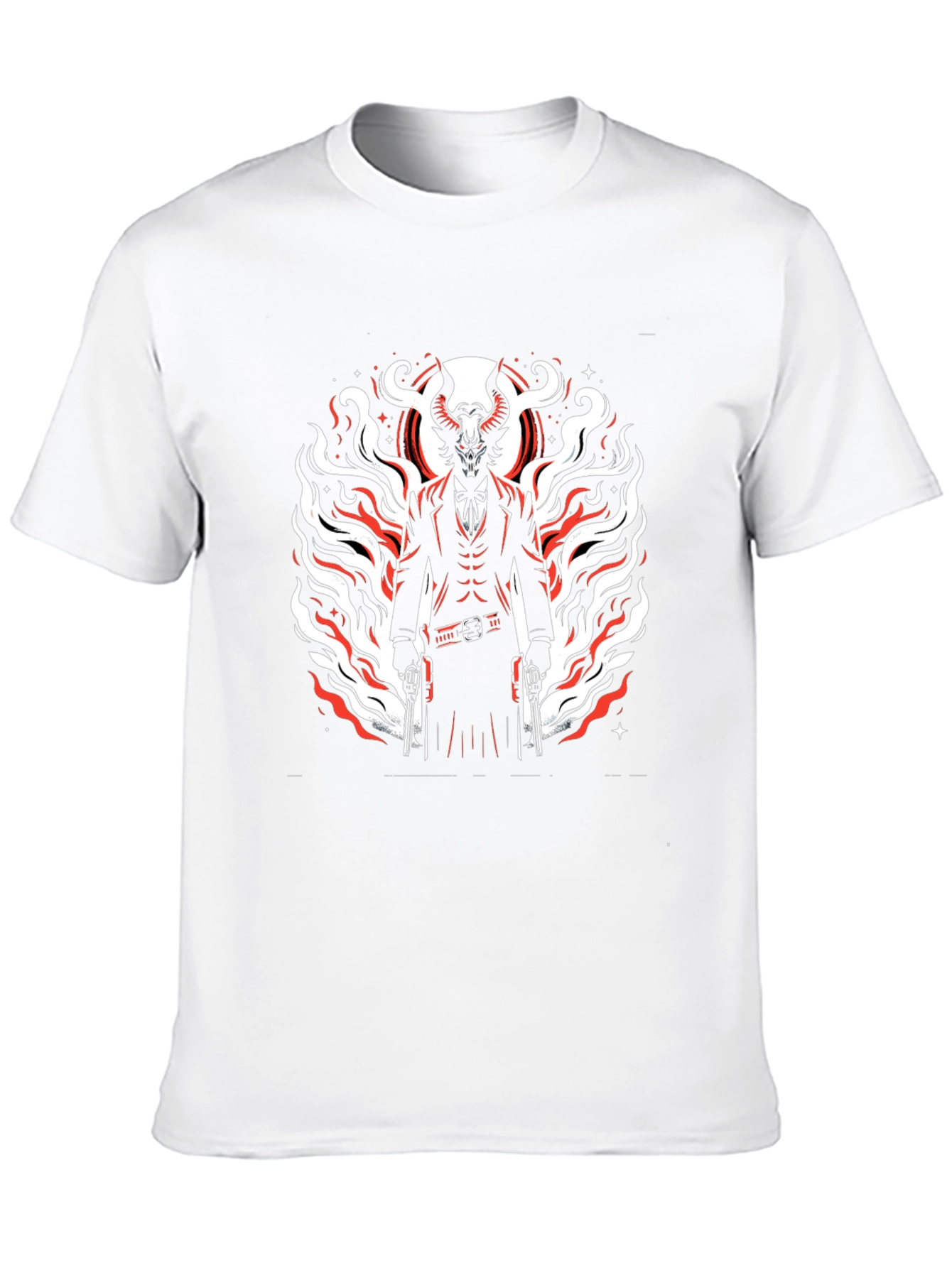 Devil Gunslinger Graphic Tee - Mens Black T-Shirt