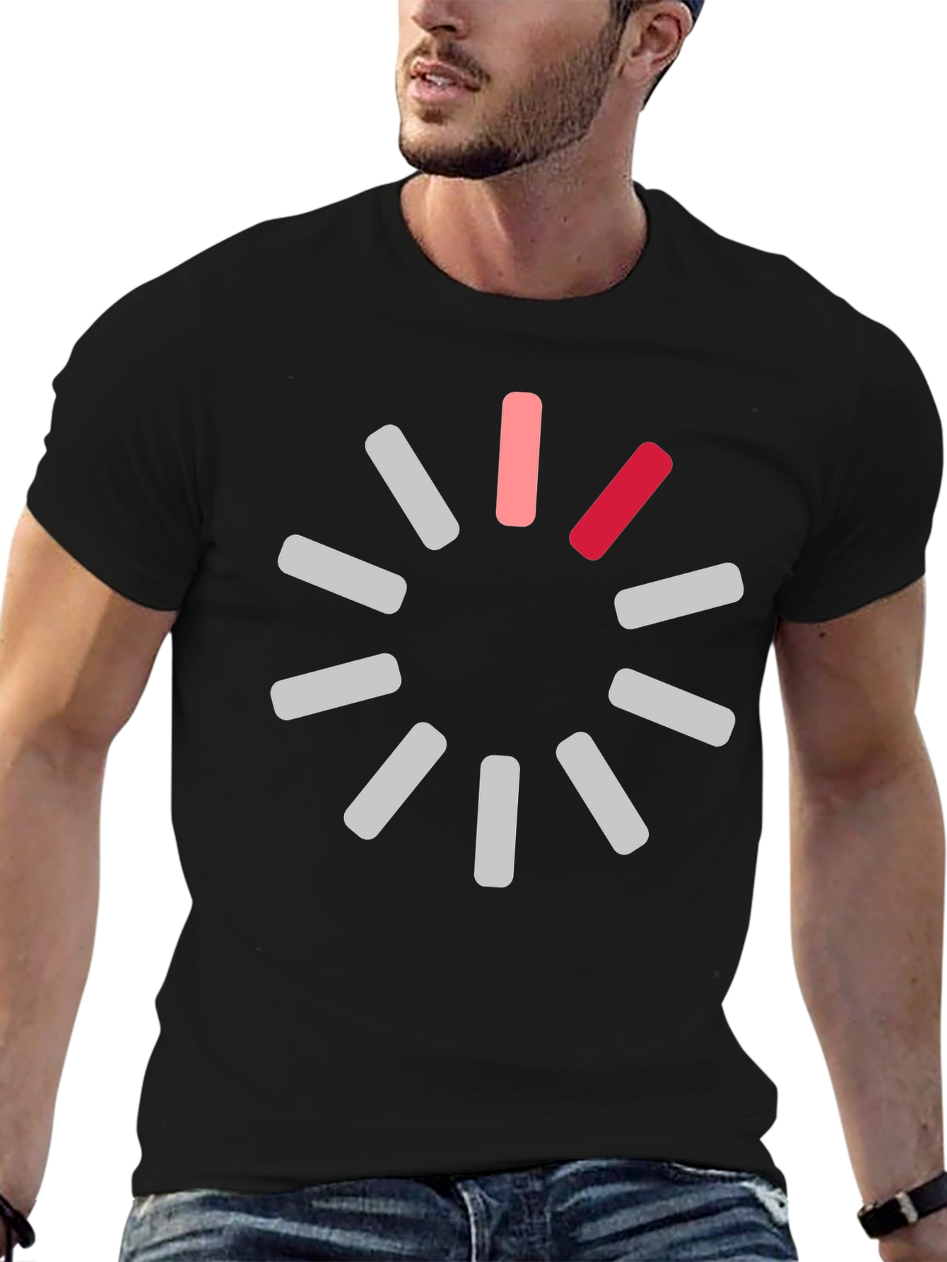 Loading Circle Black T-Shirt