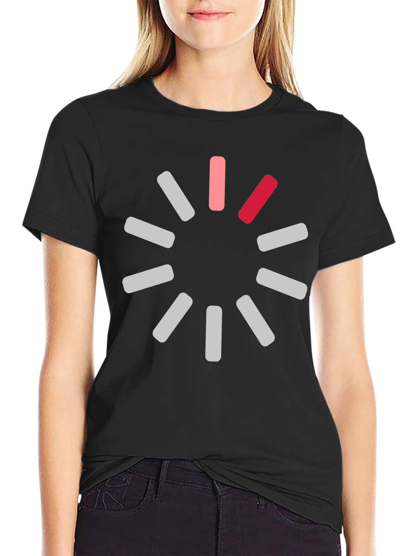 Loading Circle Black T-Shirt