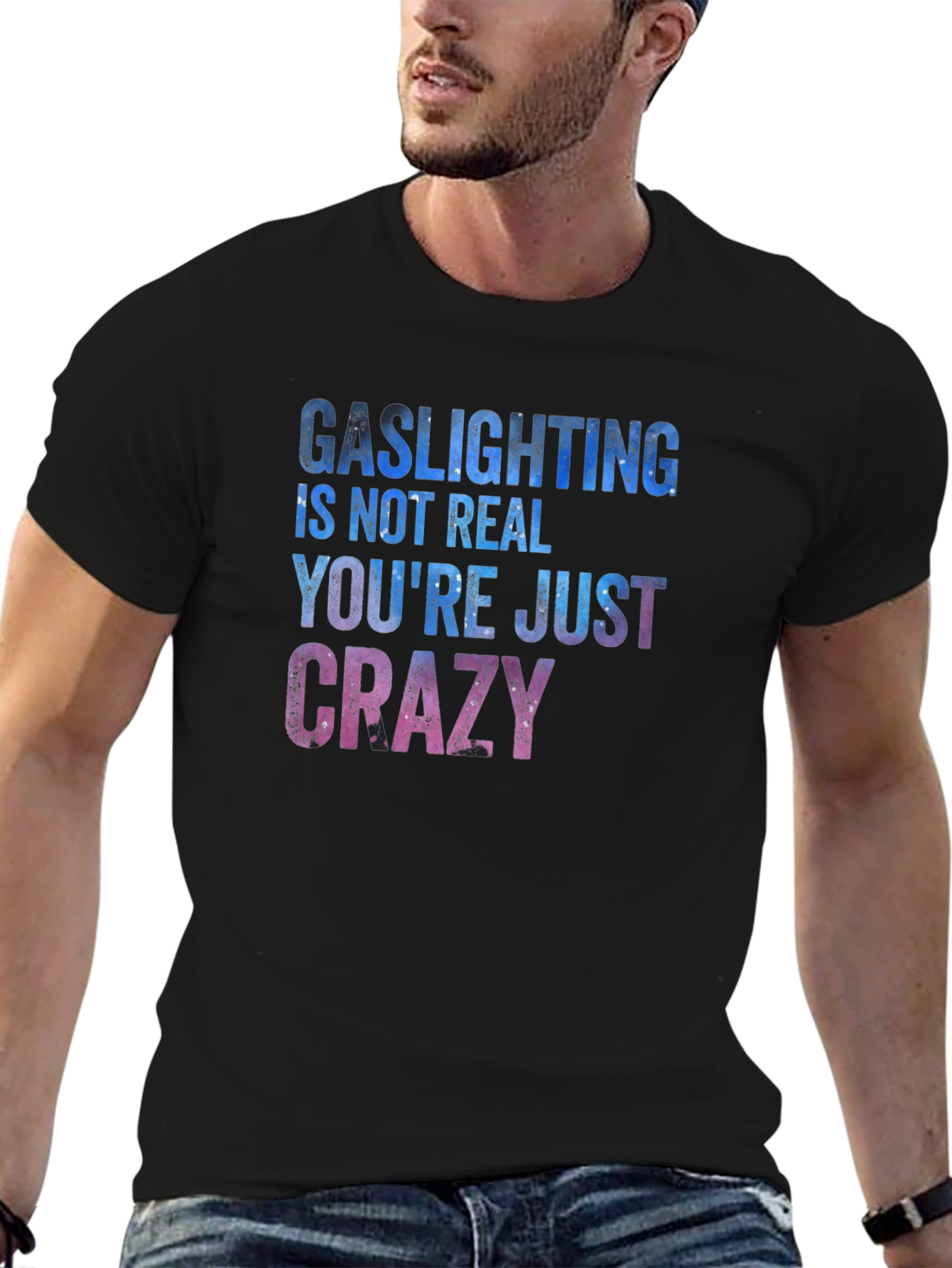 Gaslighting Slogan Graphic Tee