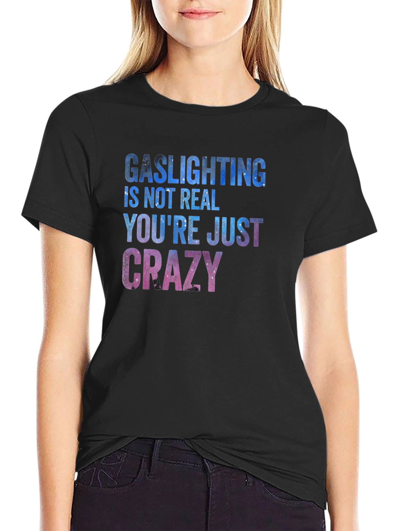 Gaslighting Slogan Graphic Tee