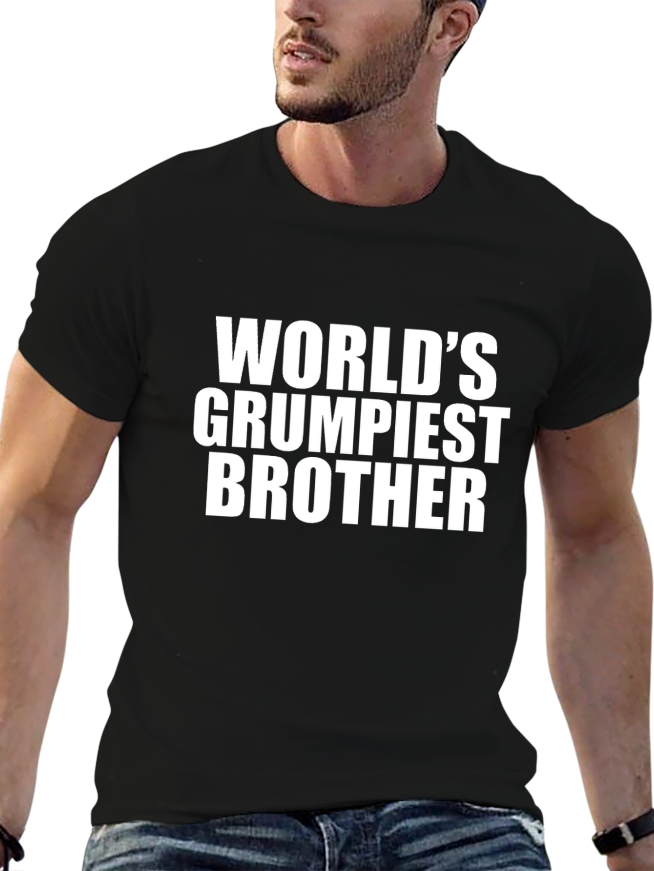 Worlds Grumpiest Brother T-Shirt - Funny Sarcastic Tee