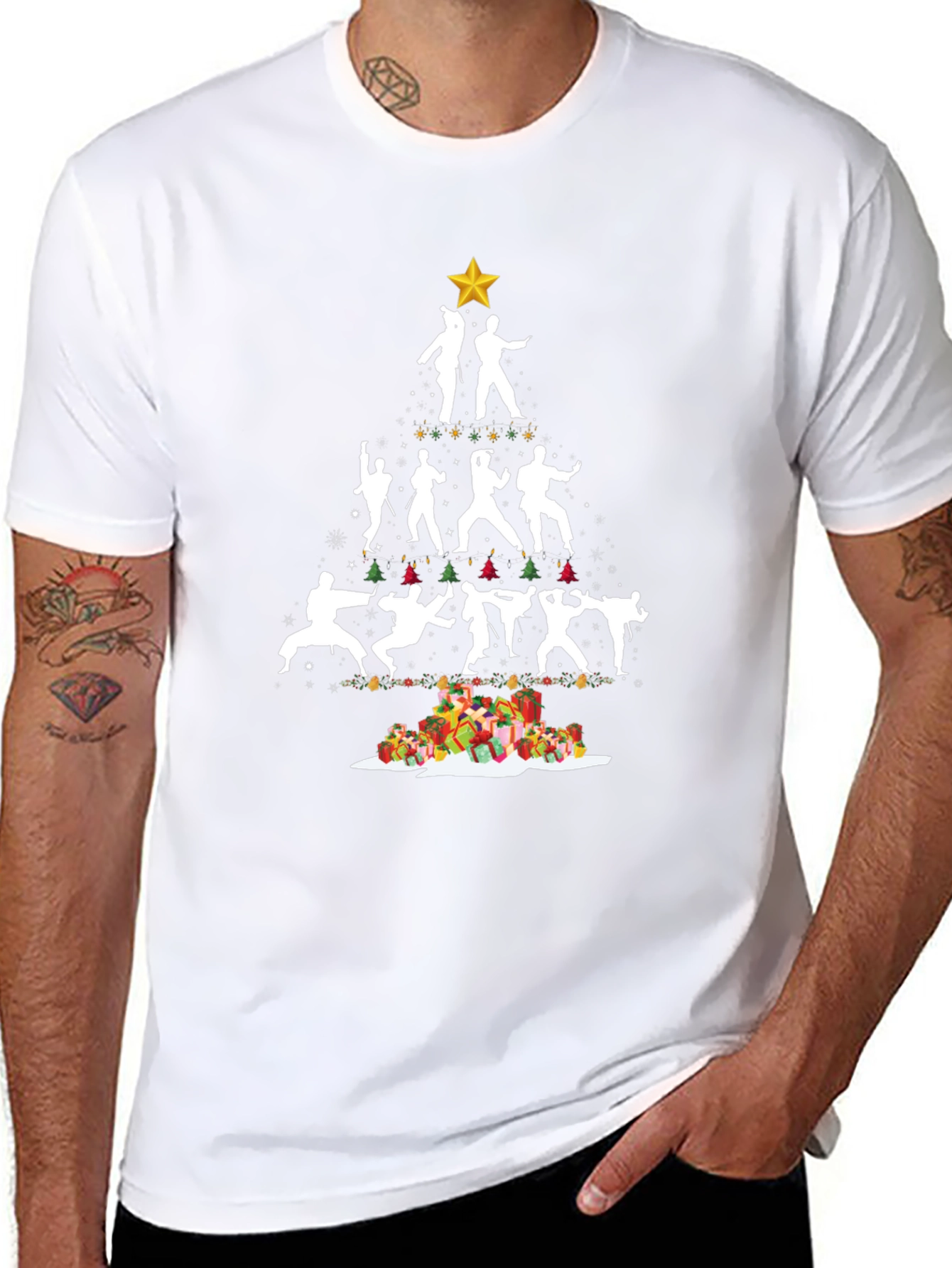 Karate Christmas Tree T-Shirt