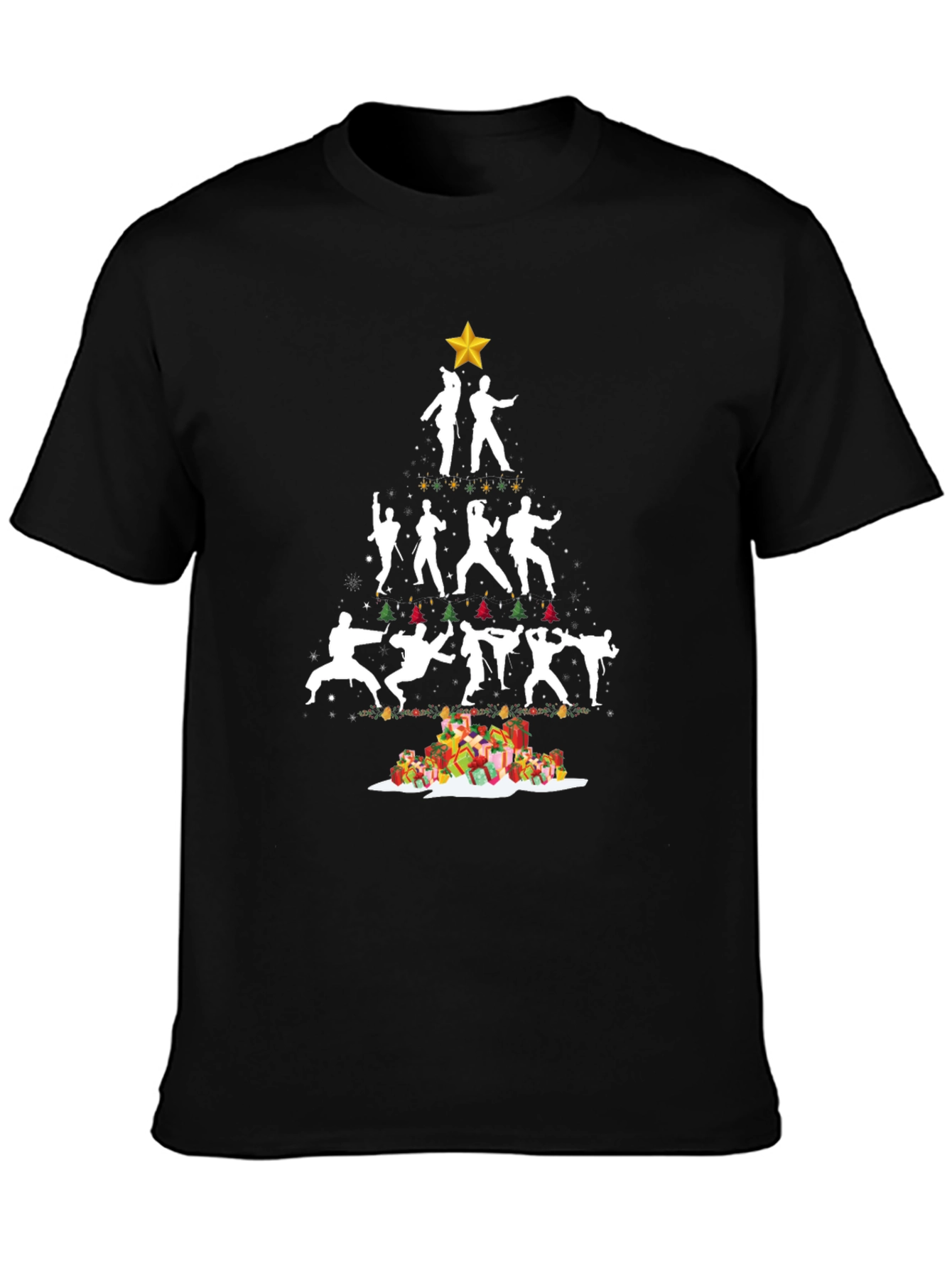 Karate Christmas Tree T-Shirt