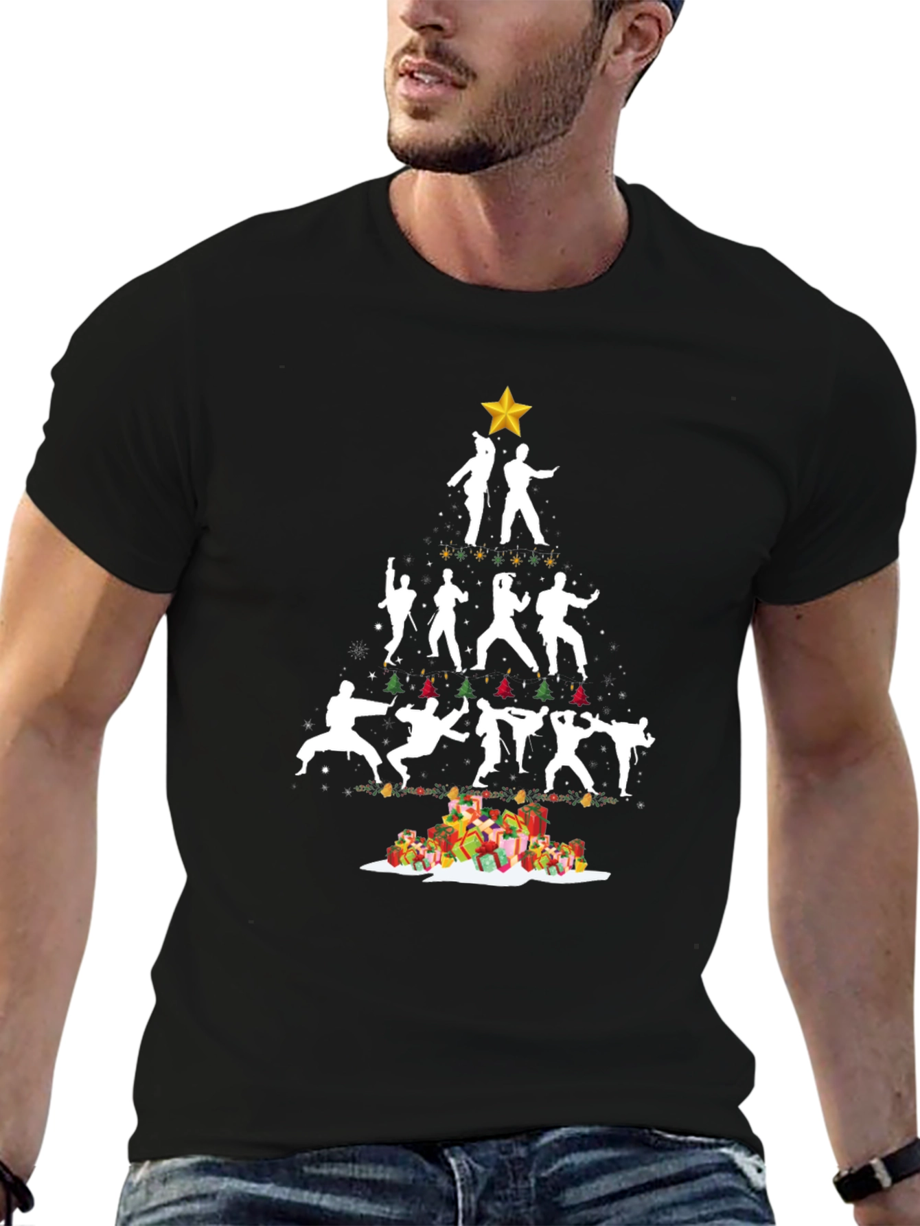 Karate Christmas Tree T-Shirt