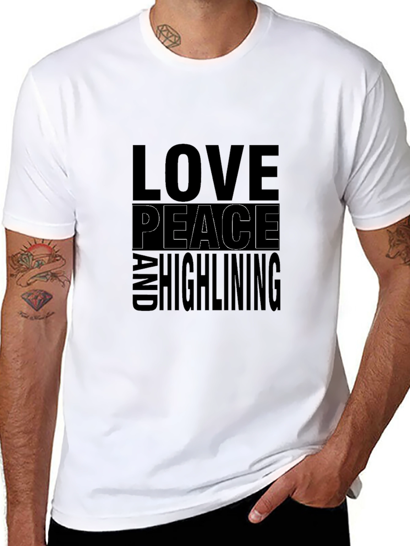 Love Peace and Highlining T-Shirt