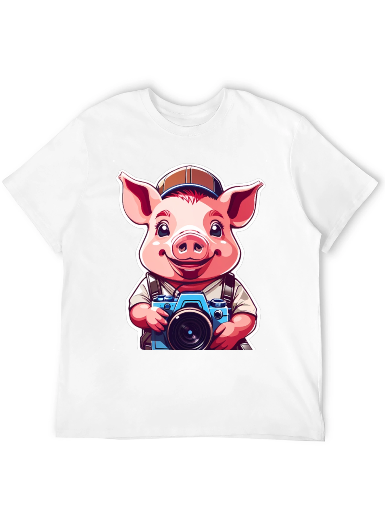 Pig Photographer Graphic Tee