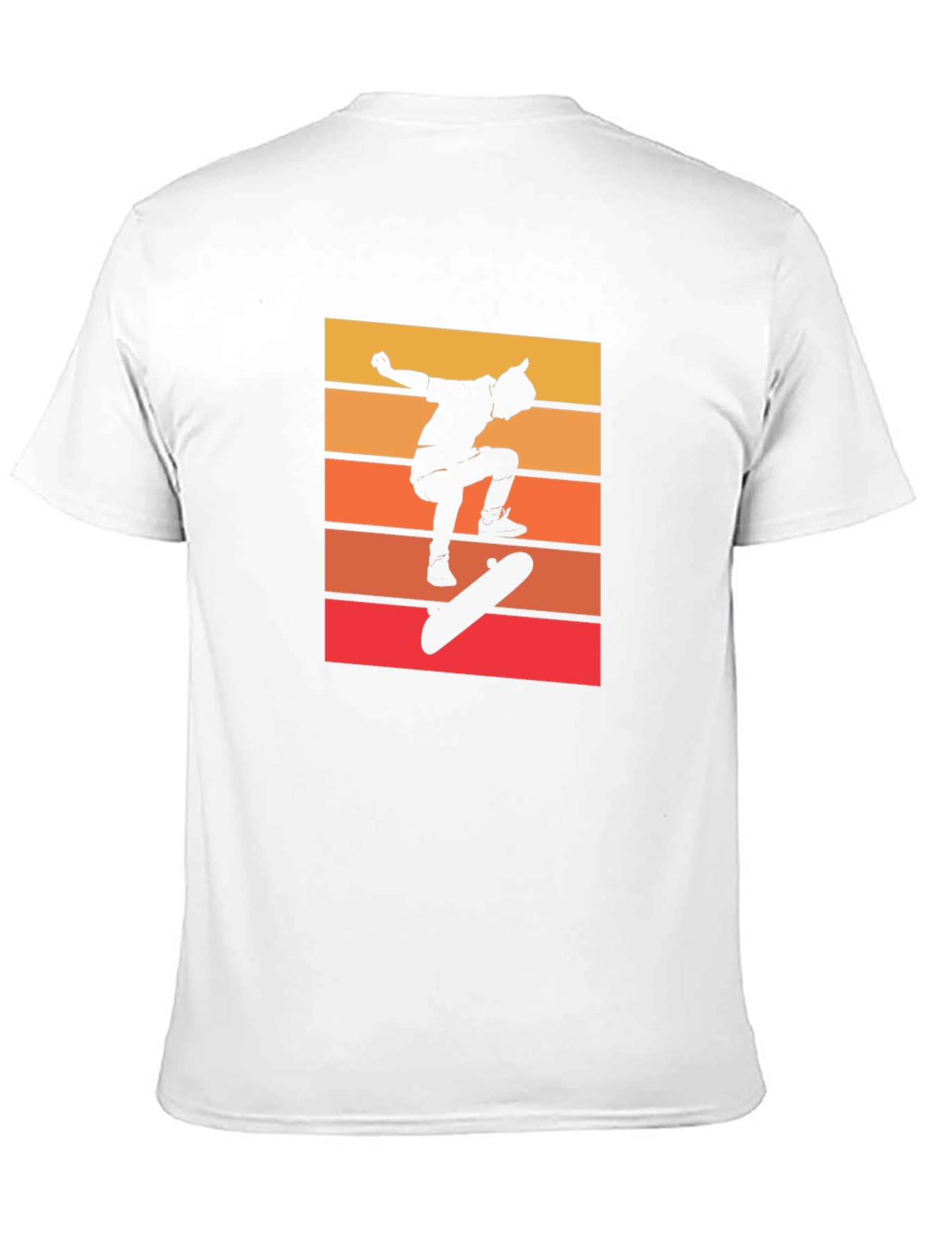 Retro Skateboarder Graphic Tee - Cool Black T-Shirt