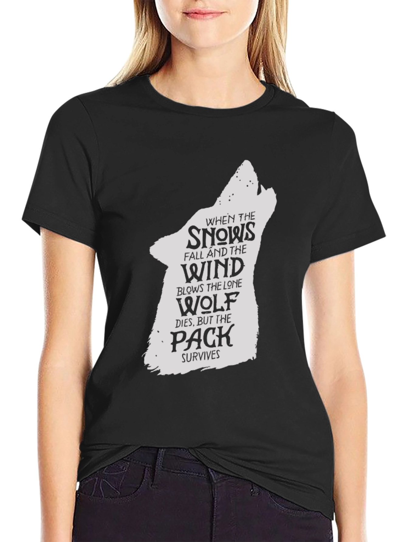 Lone Wolf Pack T-Shirt - Game of Thrones Style