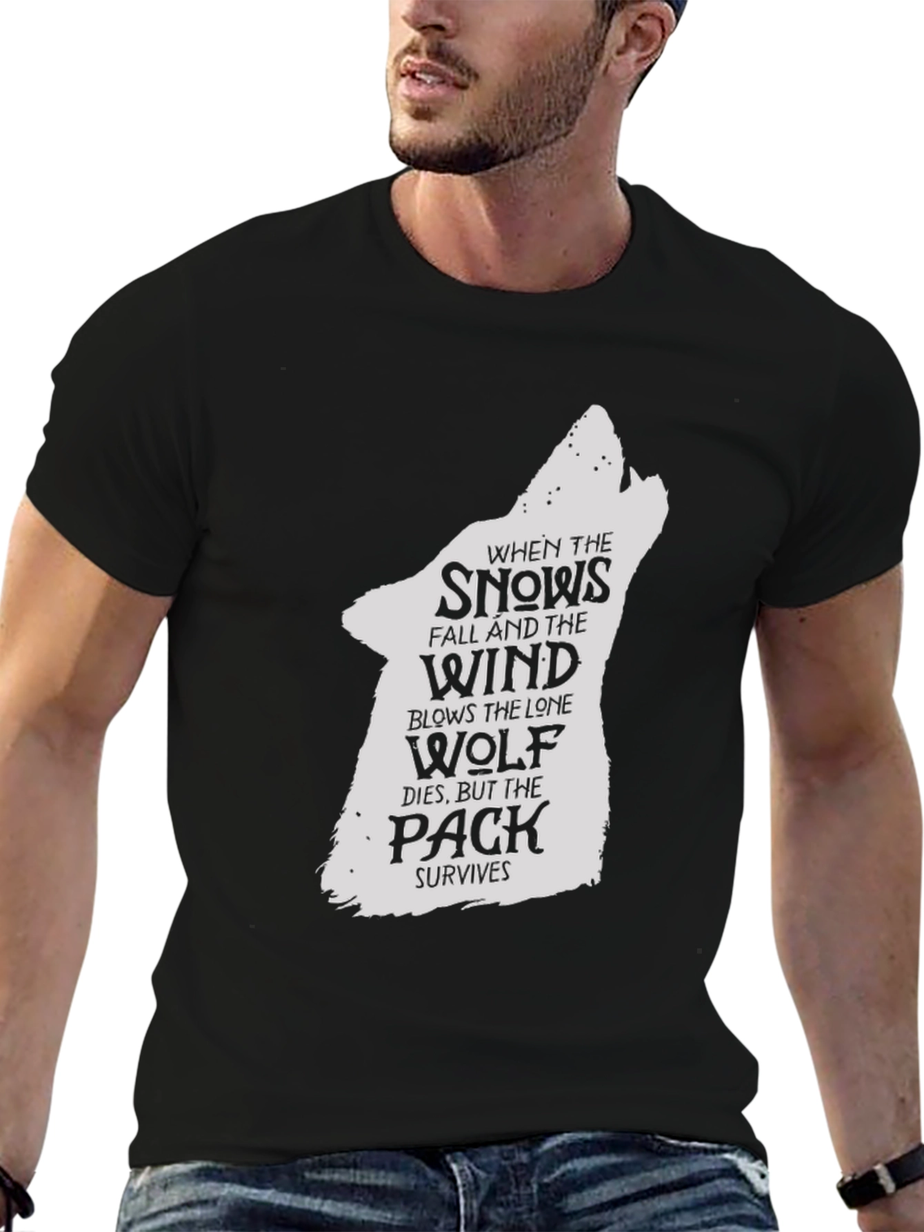 Lone Wolf Pack T-Shirt - Game of Thrones Style