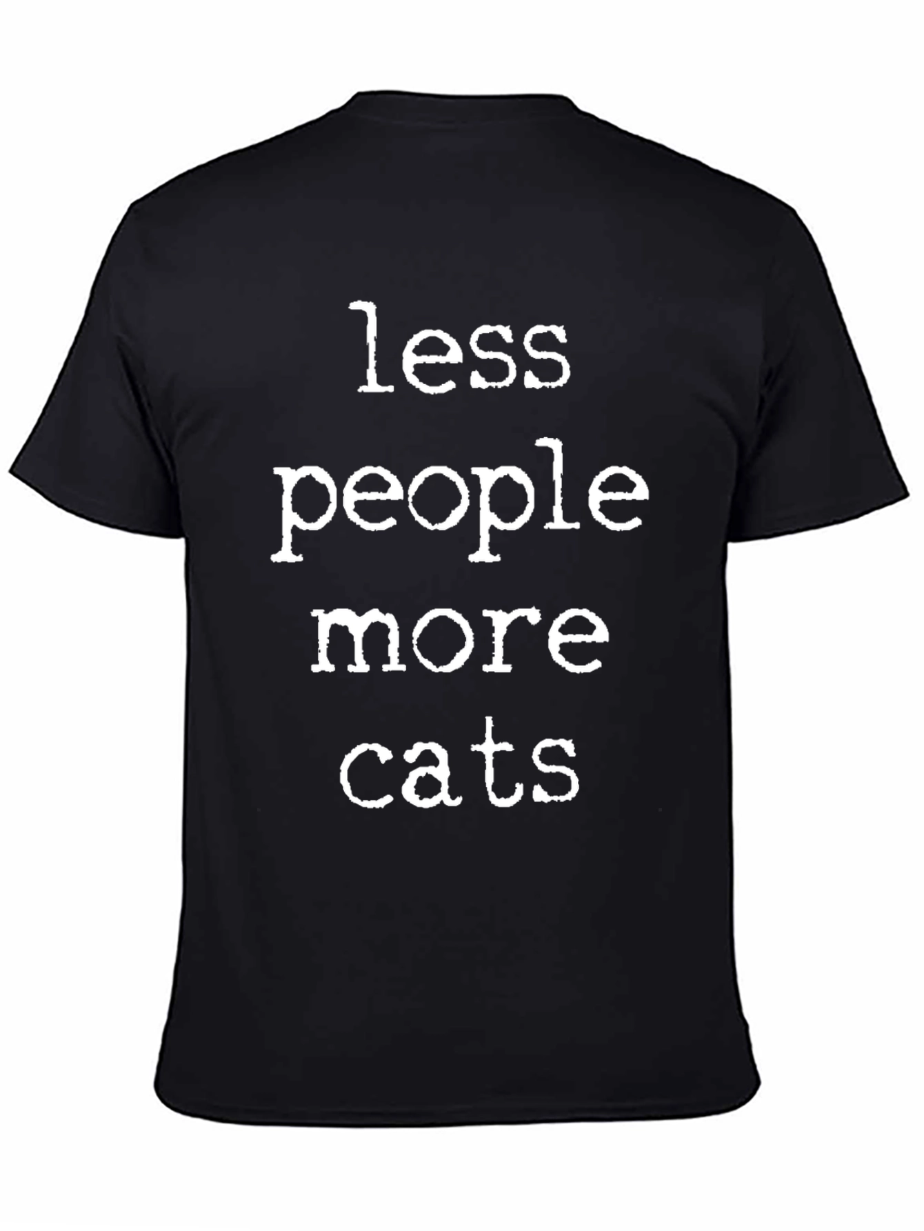 Less People More Cats Graphic Tee