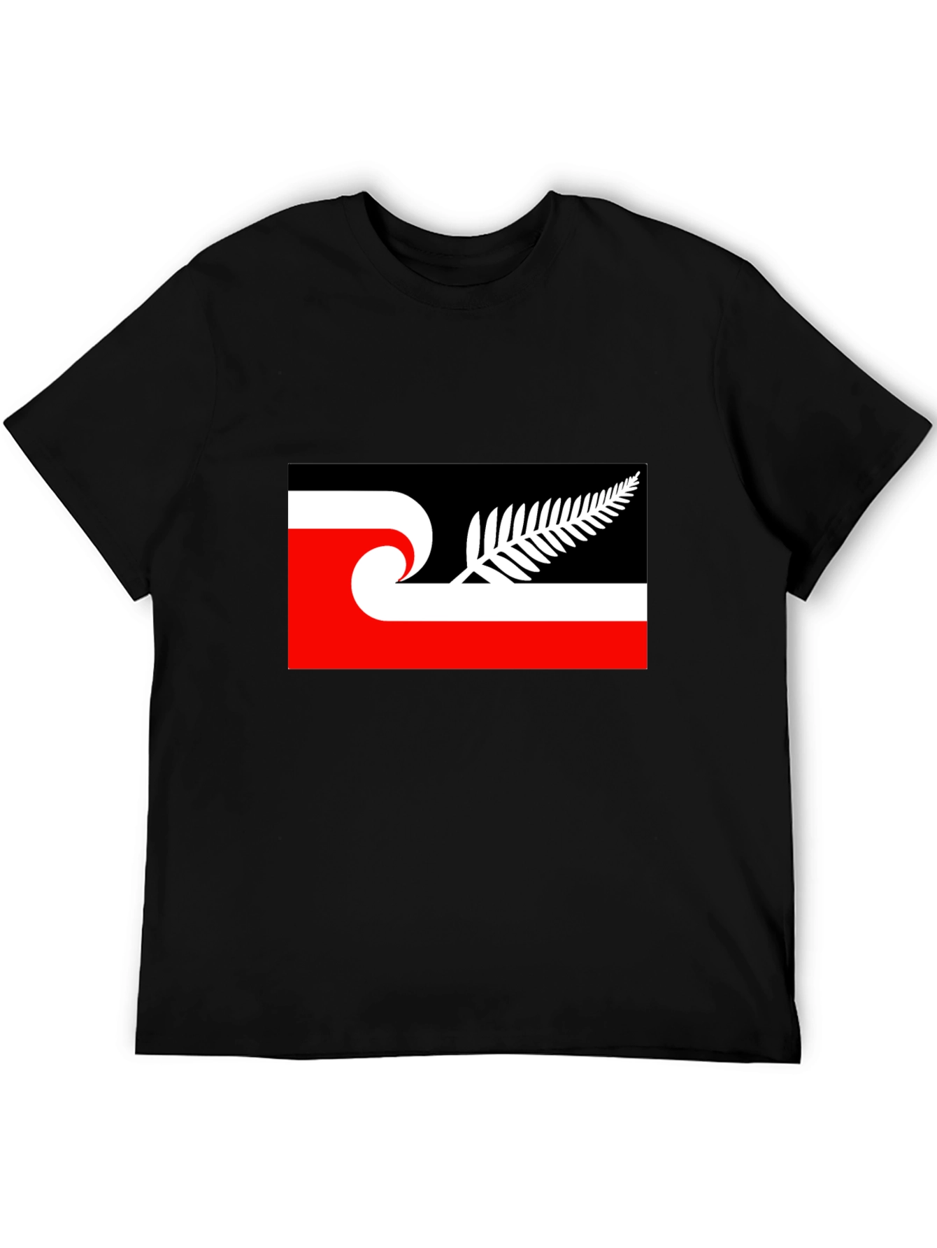 New Zealand Māori Tino Rangatiratanga Flag Black T-Shirt