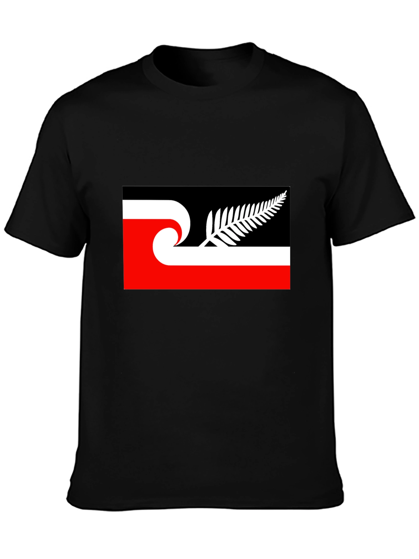 New Zealand Māori Tino Rangatiratanga Flag Black T-Shirt