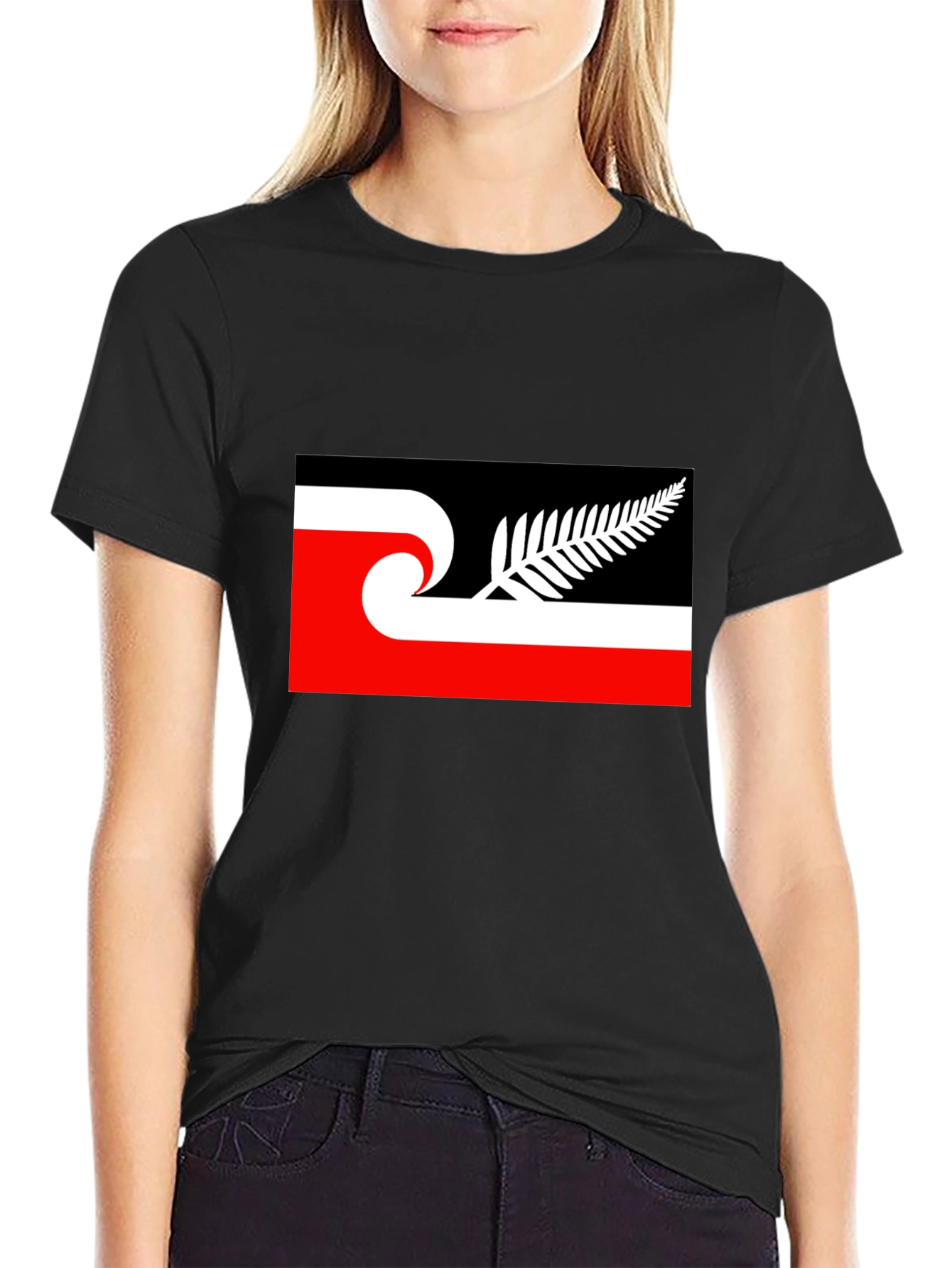 New Zealand Māori Tino Rangatiratanga Flag Black T-Shirt
