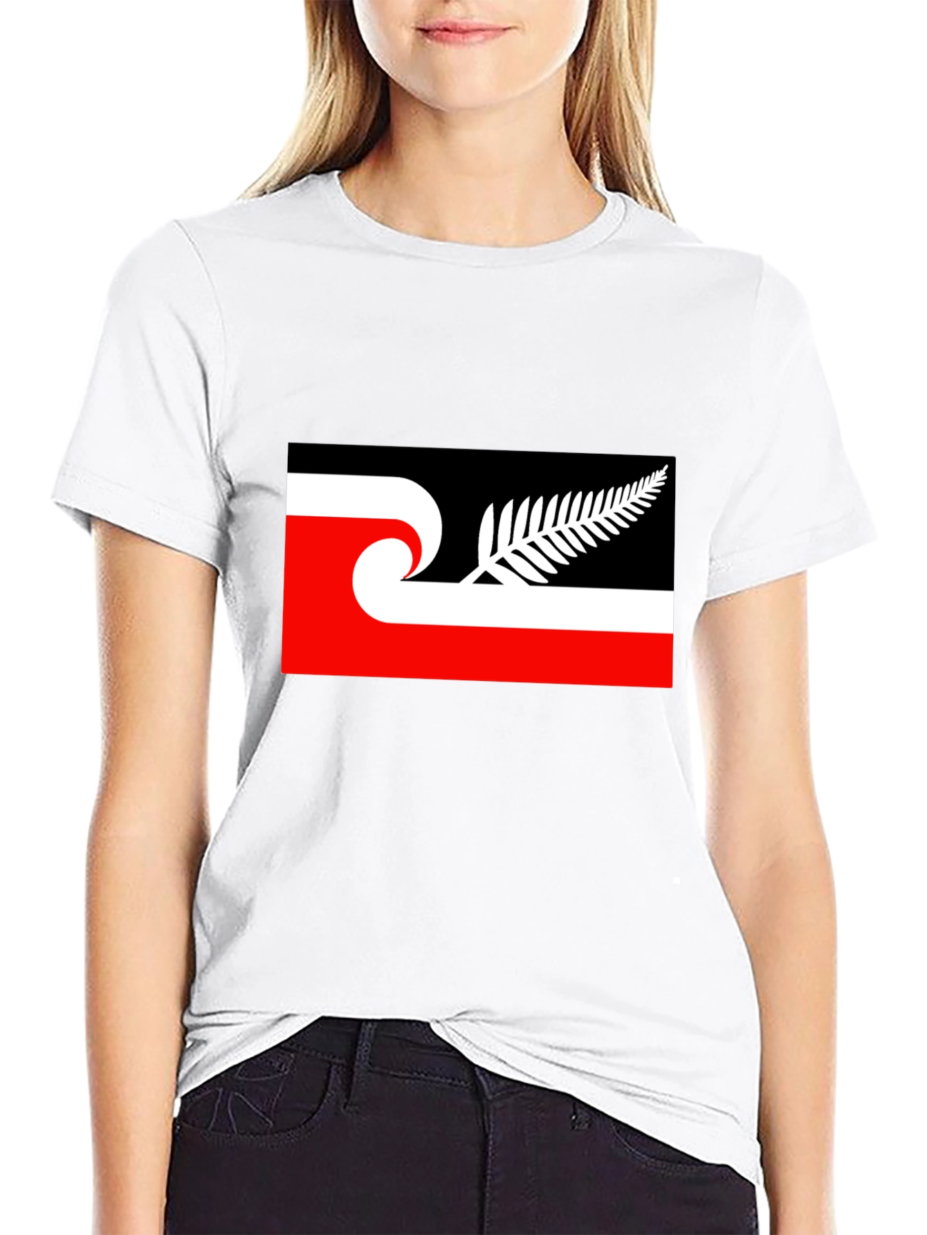 New Zealand Māori Tino Rangatiratanga Flag Black T-Shirt