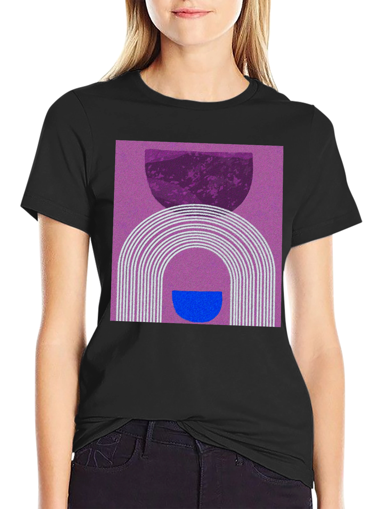 Abstract Graphic T-Shirt - Modern Artistic Design