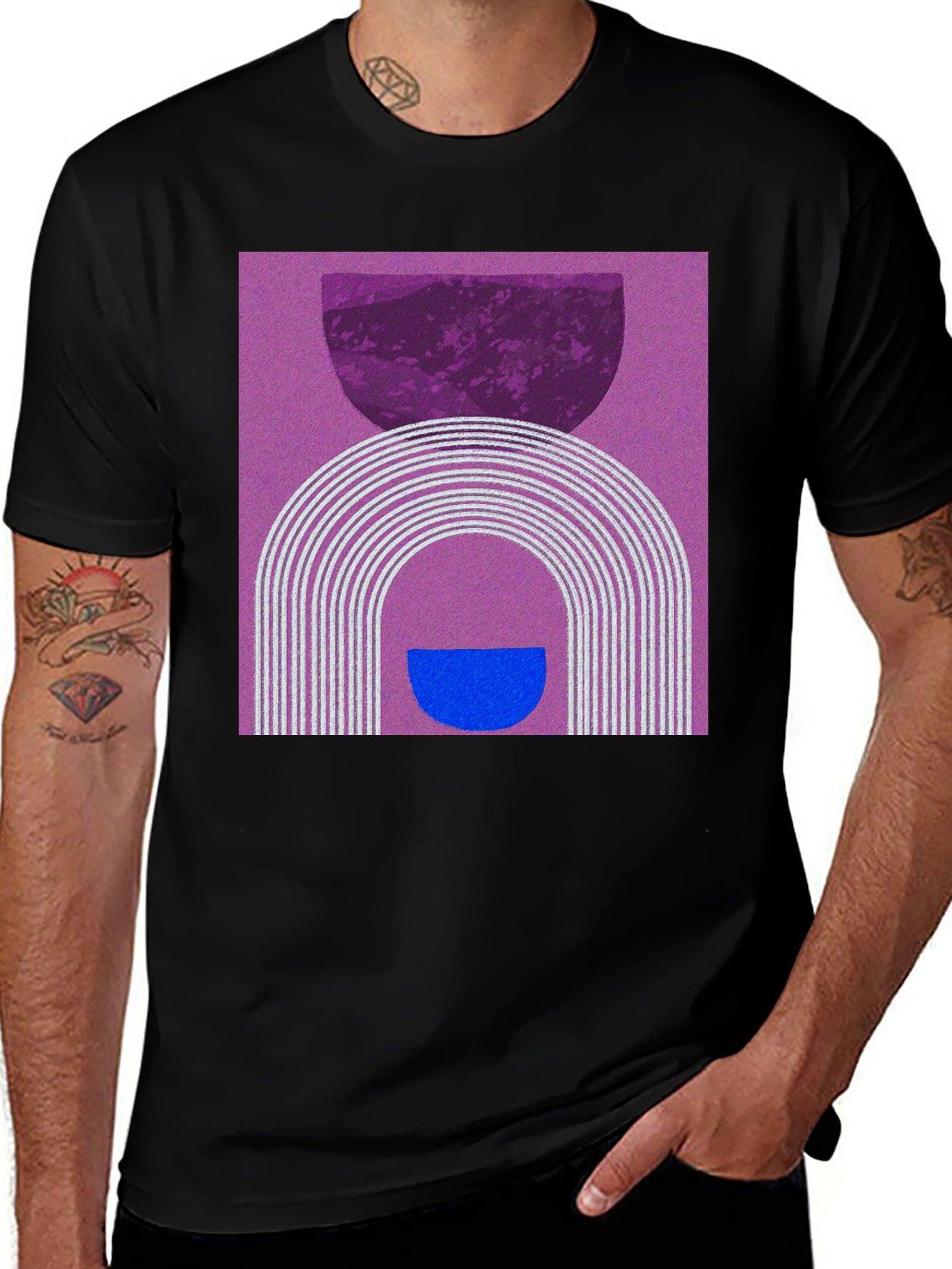 Abstract Graphic T-Shirt - Modern Artistic Design