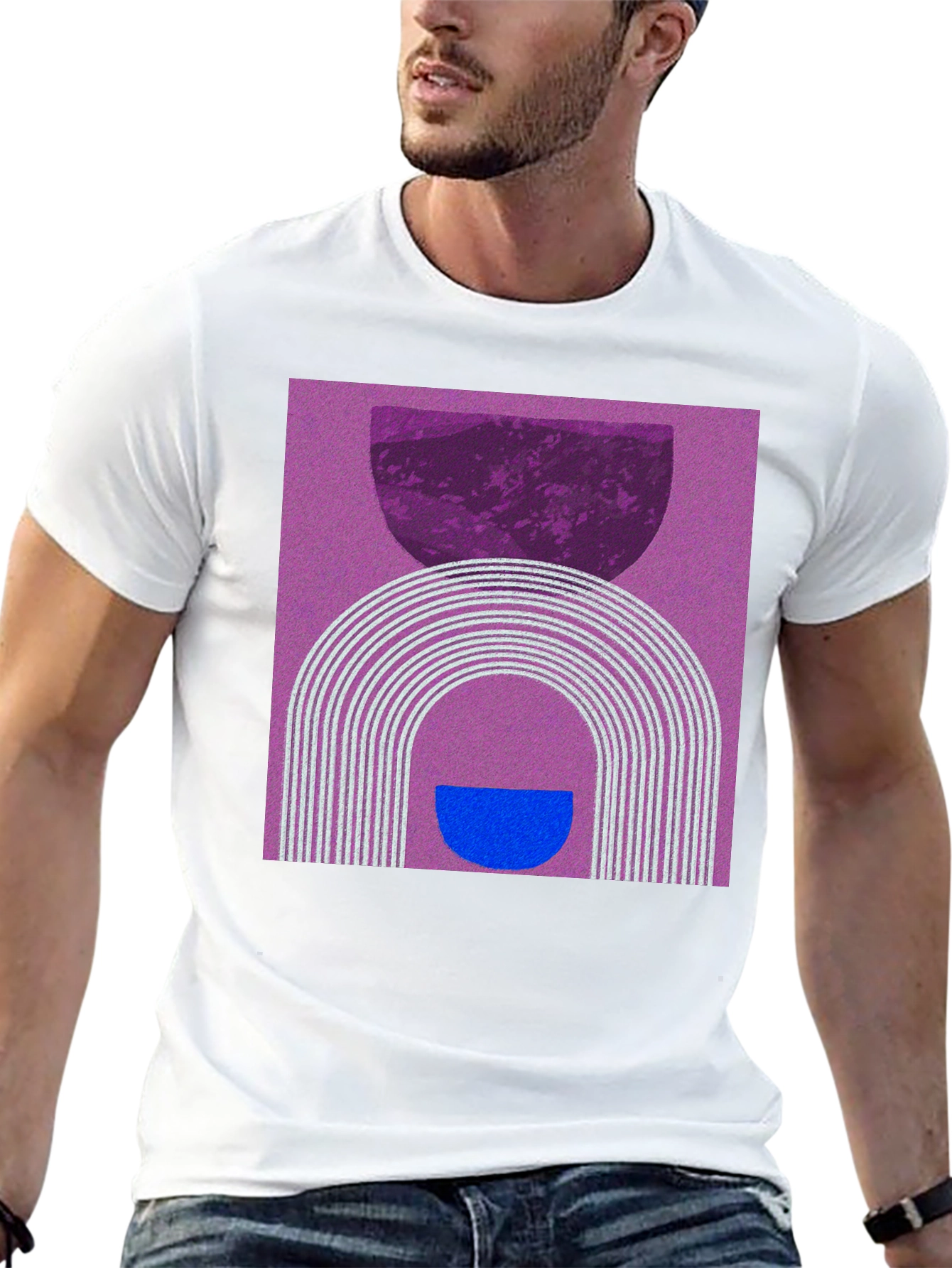 Abstract Graphic T-Shirt - Modern Artistic Design