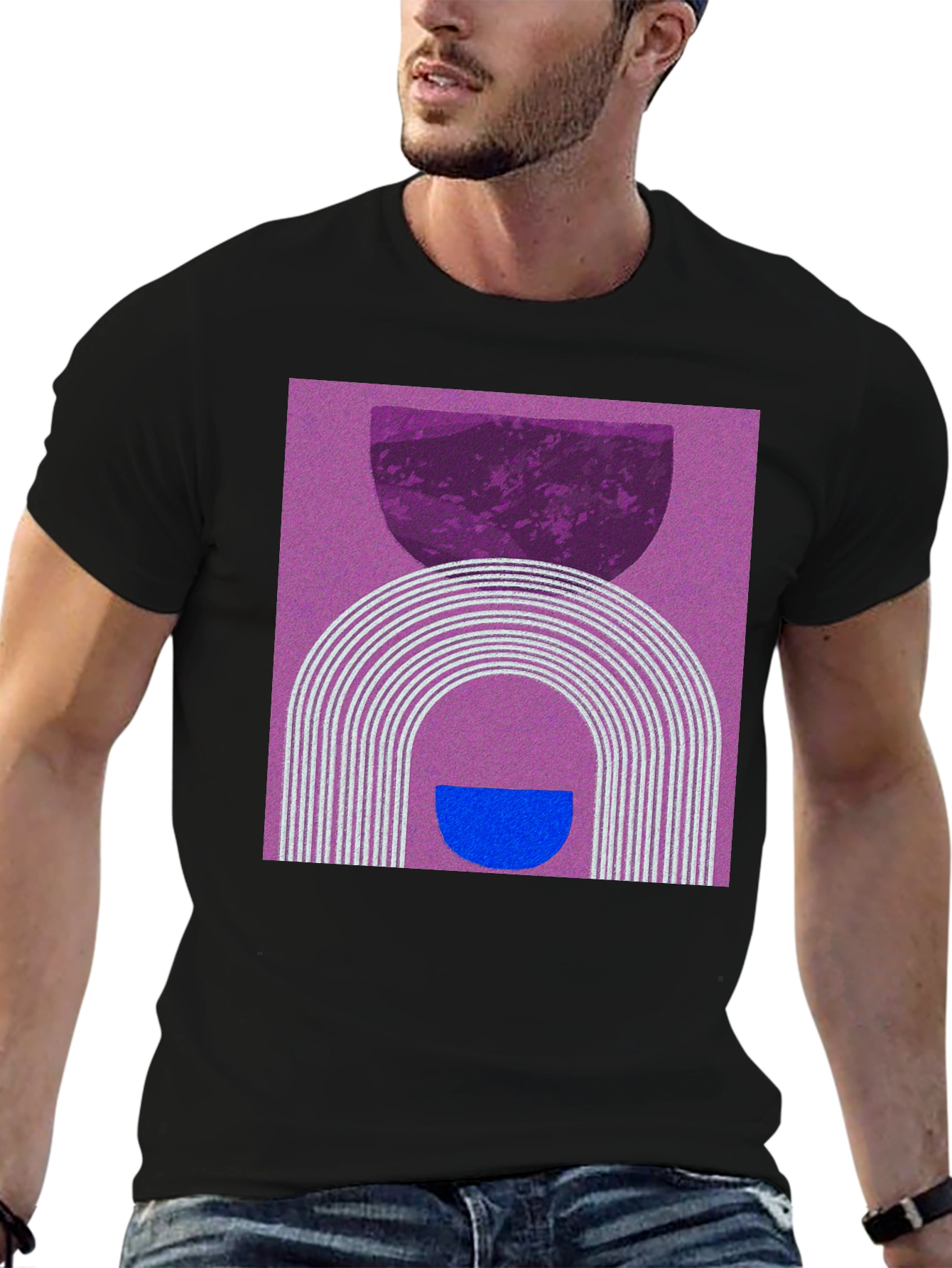 Abstract Graphic T-Shirt - Modern Artistic Design