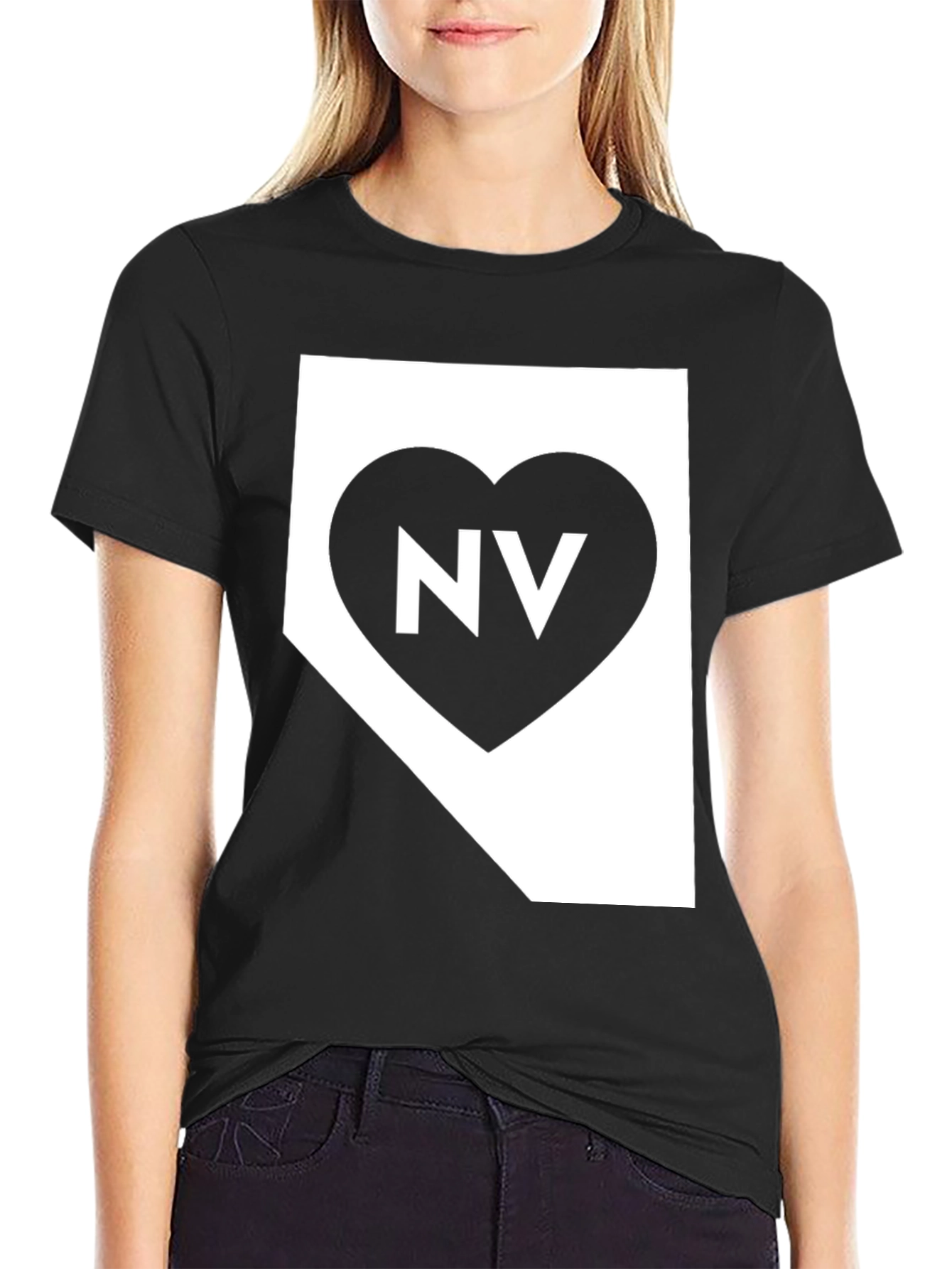 Nevada State Pride T-Shirt - Heart NV Graphic Tee