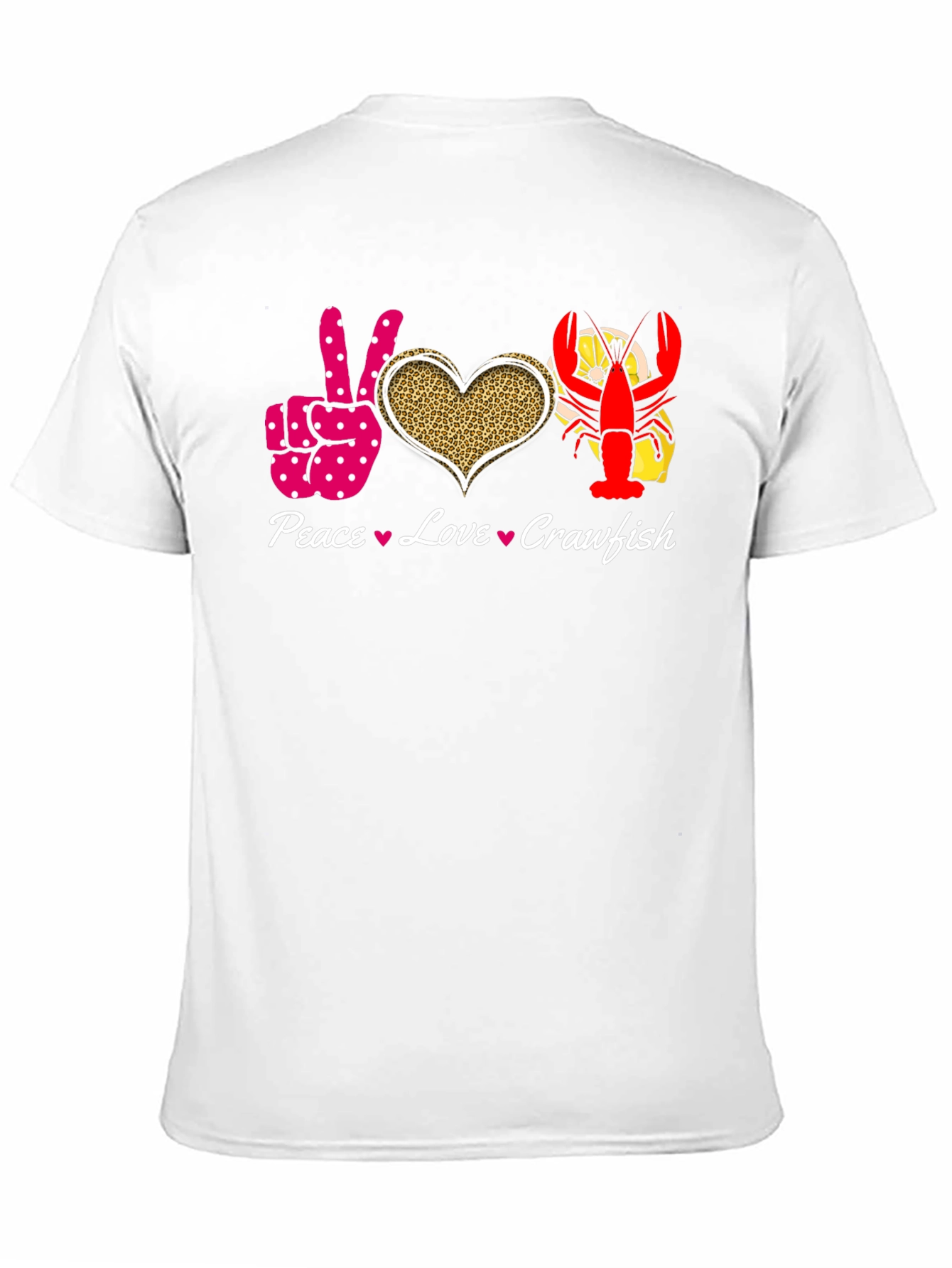 Peace Love Crawfish Graphic Tee