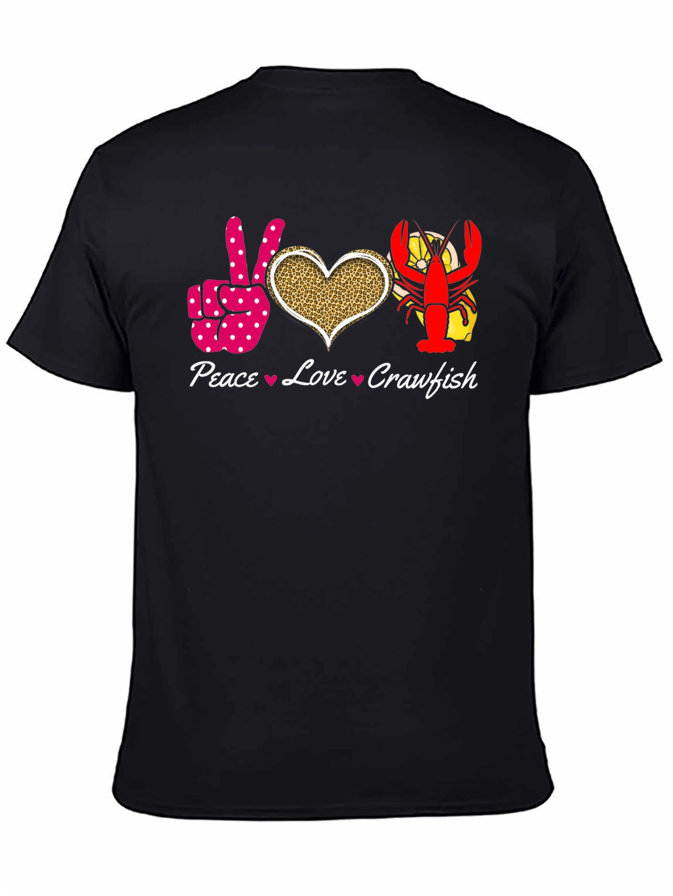 Peace Love Crawfish Graphic Tee