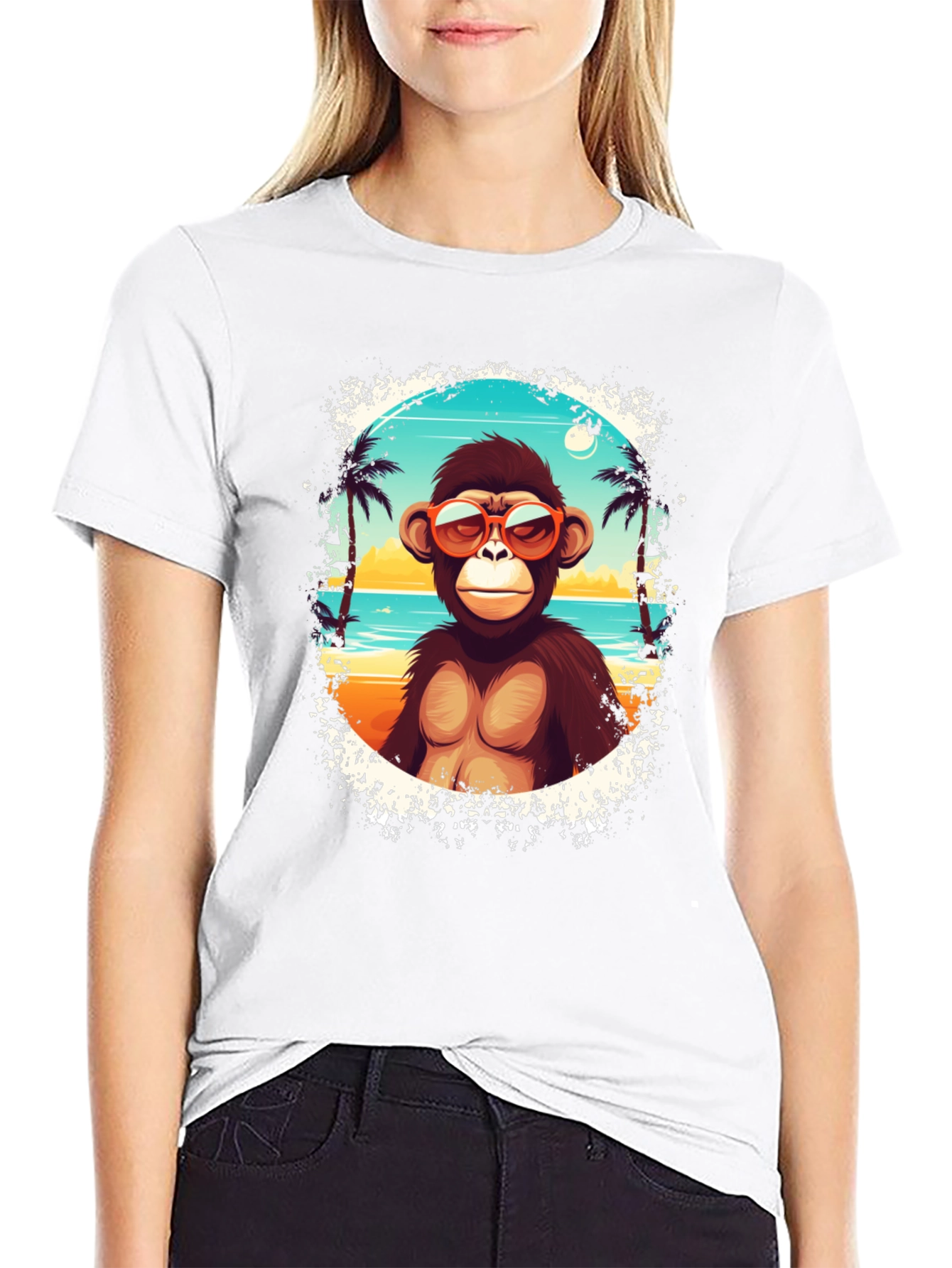 Monkey Beach Vibes Graphic T-Shirt