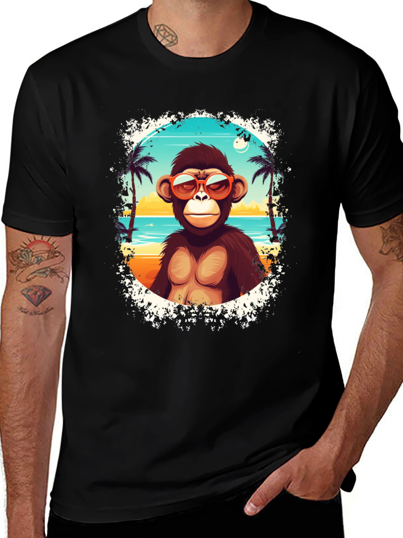 Monkey Beach Vibes Graphic T-Shirt