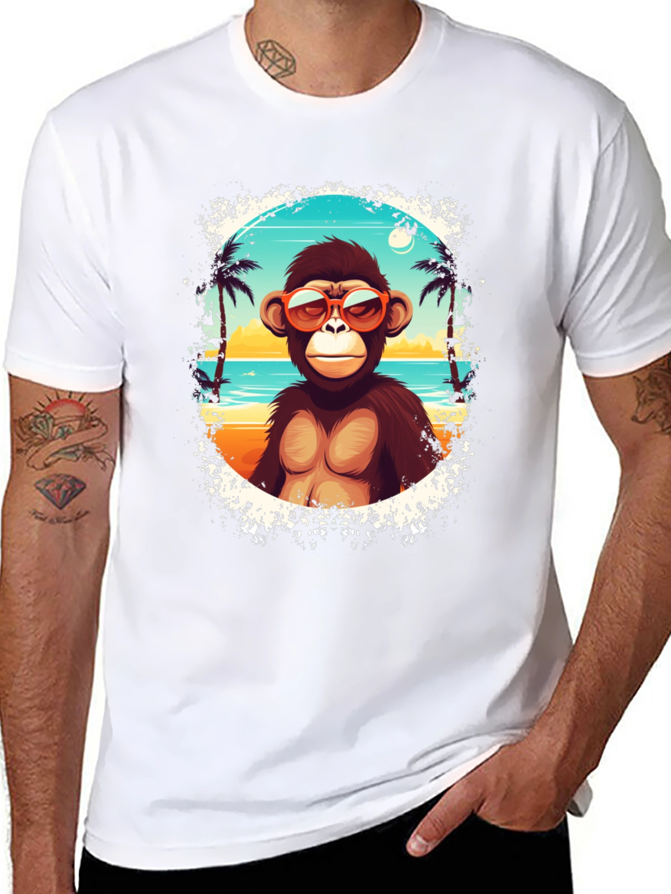 Monkey Beach Vibes Graphic T-Shirt
