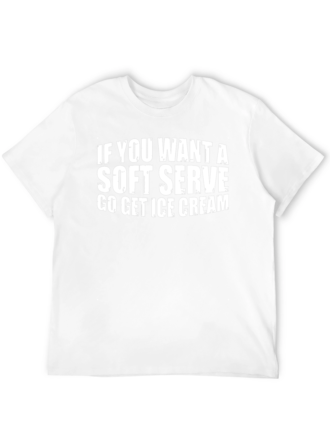 Funny Soft Serve Graphic Tee - Black