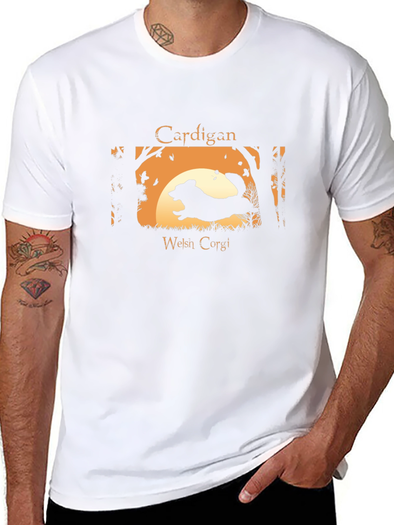 Cardigan Welsh Corgi Silhouette T-Shirt