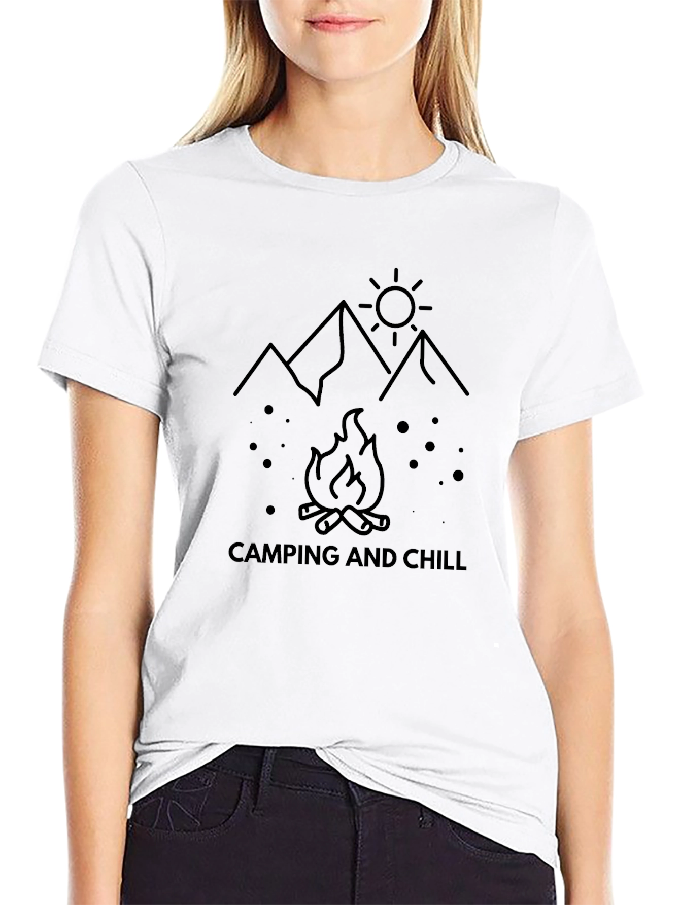 Camping and Chill Graphic Tee